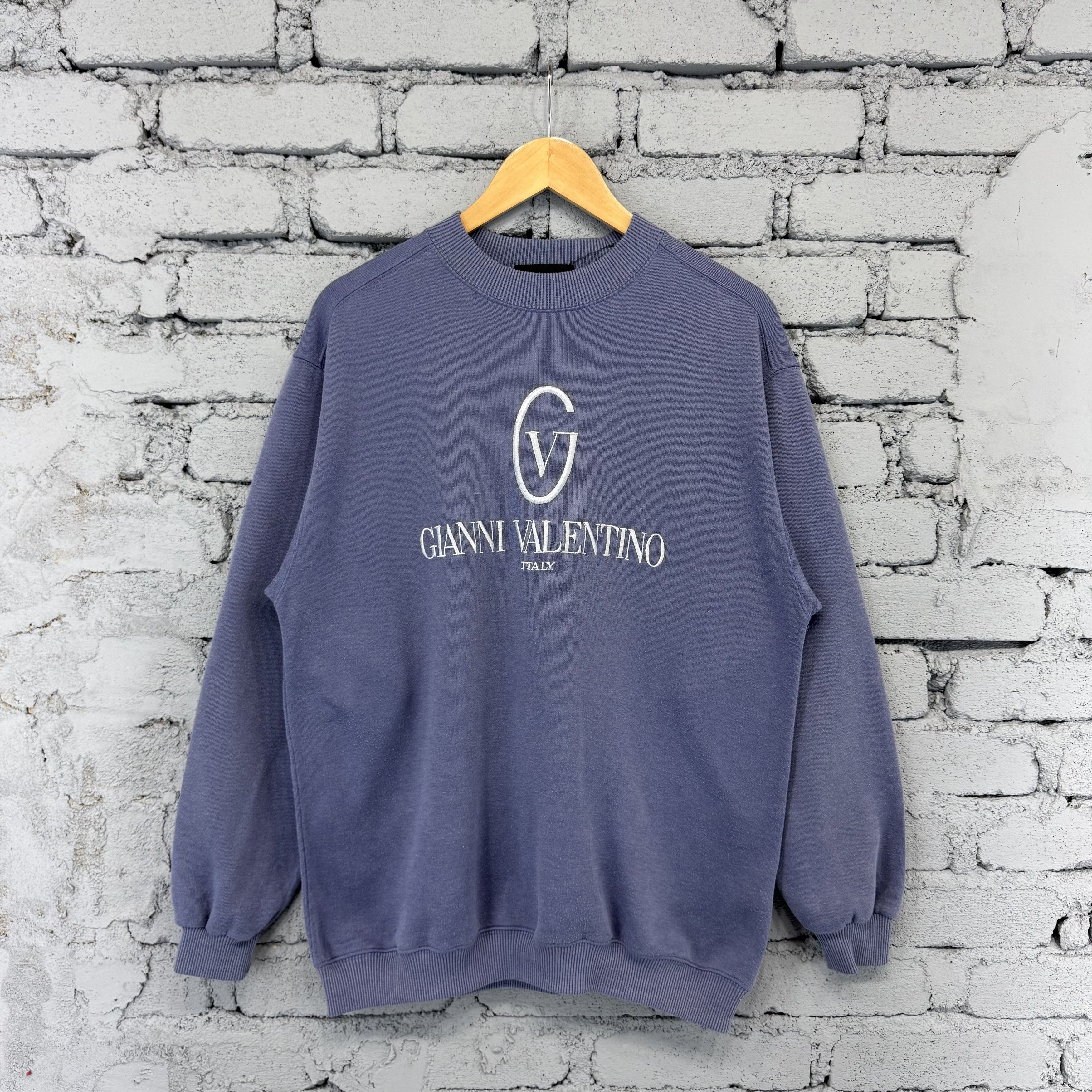 Vintage Gianni Valentino Big Embroided Sweatshirt Streetwear