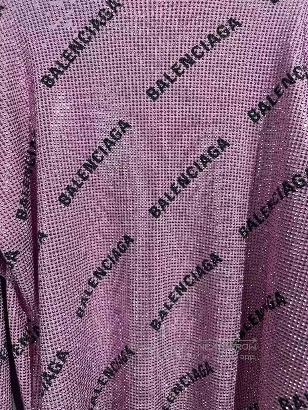 Balenciaga balenciaga pink knit logo long sleeve shirt. Size S / US 4 / IT 40 - 3 Thumbnail