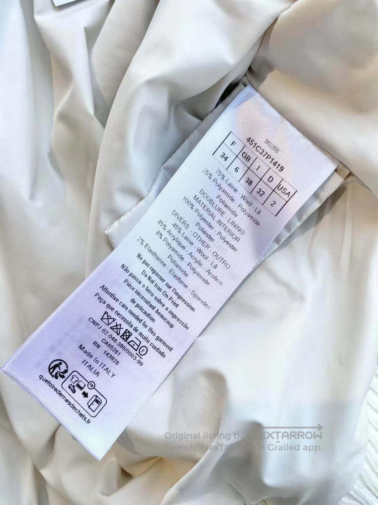 Dior Dior Navy collar wool coat| Size 4XL / US 24-26 - 5 Thumbnail