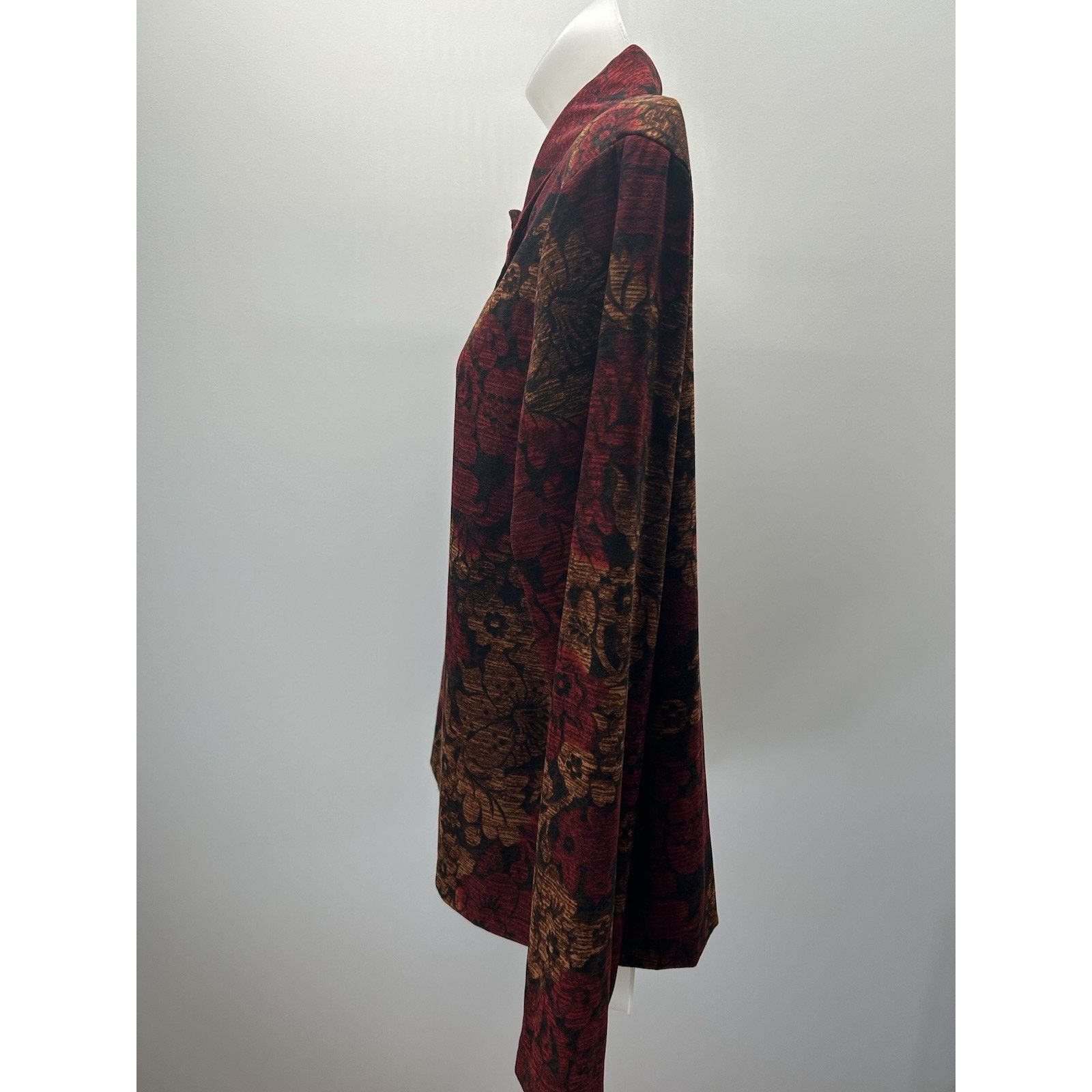 Other Briggs New York Petite Red Floral Blazer Jacket Size L Size L / US 10 / IT 46 - 7 Thumbnail