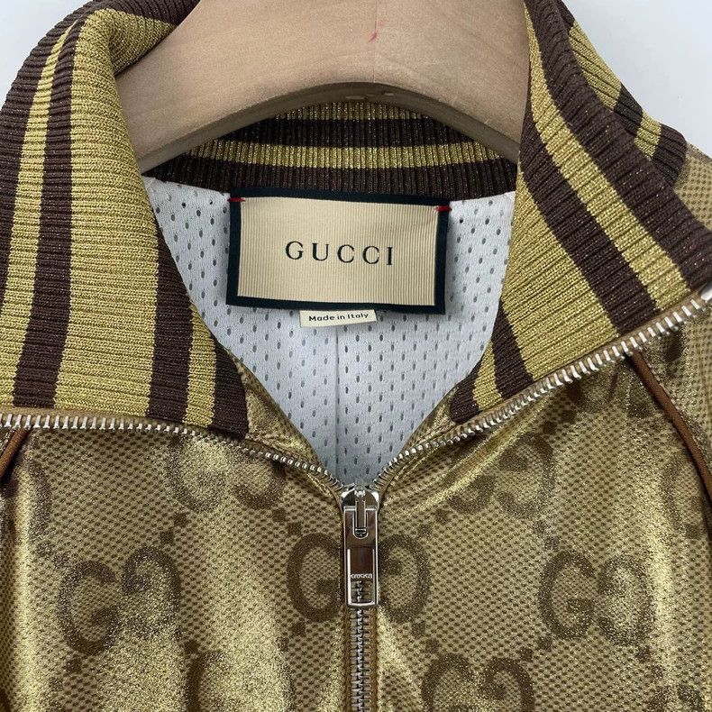 Gucci Gucci Double G full-print gold jacket 2504-Nextarrow Size US S / EU 44-46 / 1 - 3 Thumbnail