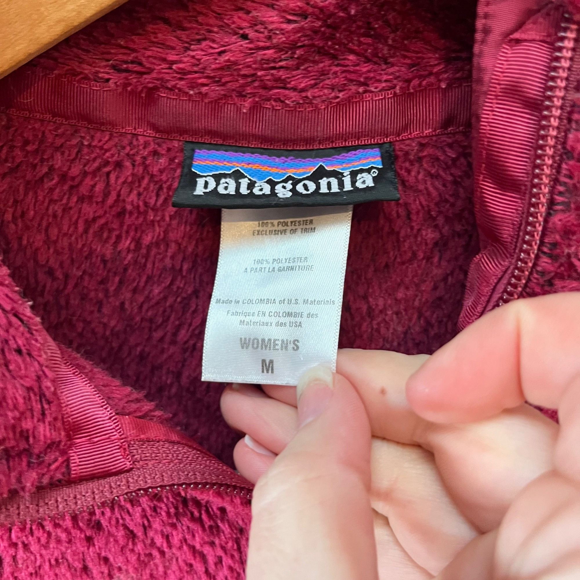 Patagonia Patagonia Women's Full Zip Raspberry Pink Fleece Jacket Swea Size M / US 6-8 / IT 42-44 - 3 Thumbnail