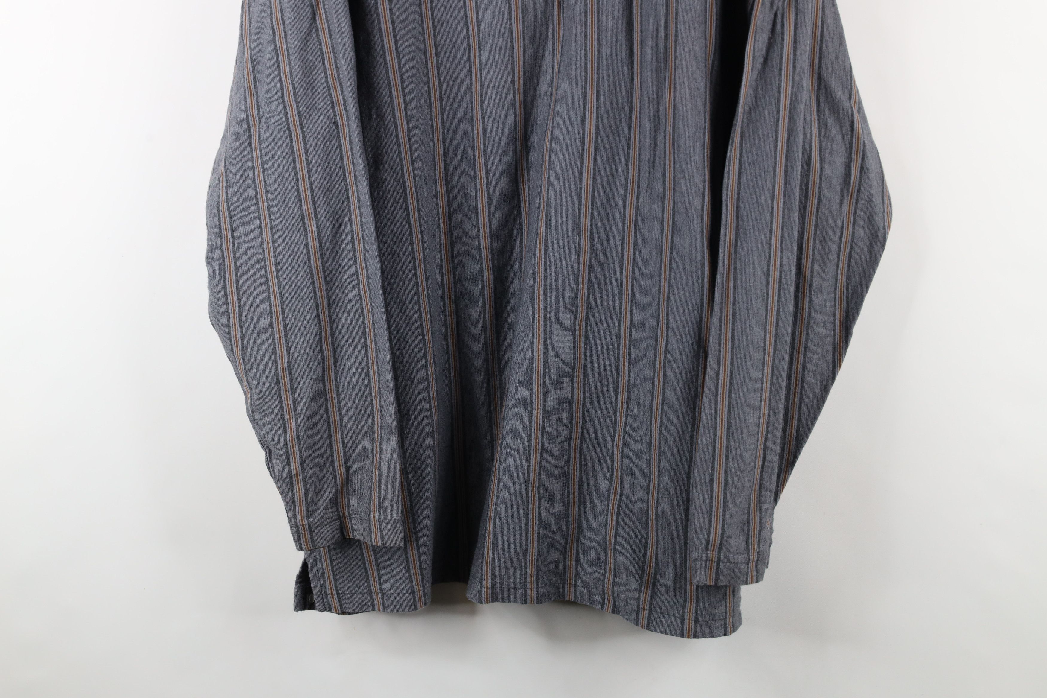 Vintage Vintage 90s Streetwear Baggy Half Zip Long Sleeve Polo Size US L / EU 52-54 / 3 - 3 Thumbnail