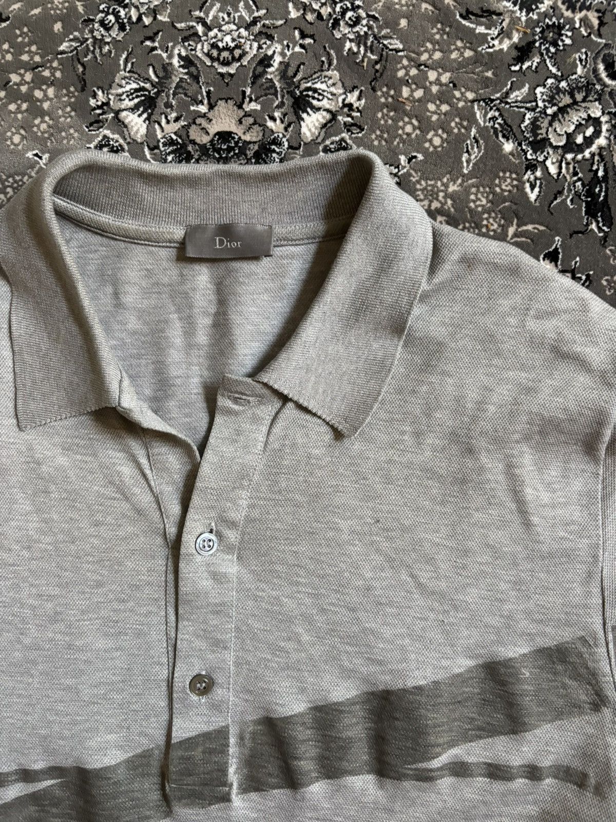 Dior Dior Homme SS04 Strip Polo Size US L / EU 52-54 / 3 - 3 Thumbnail