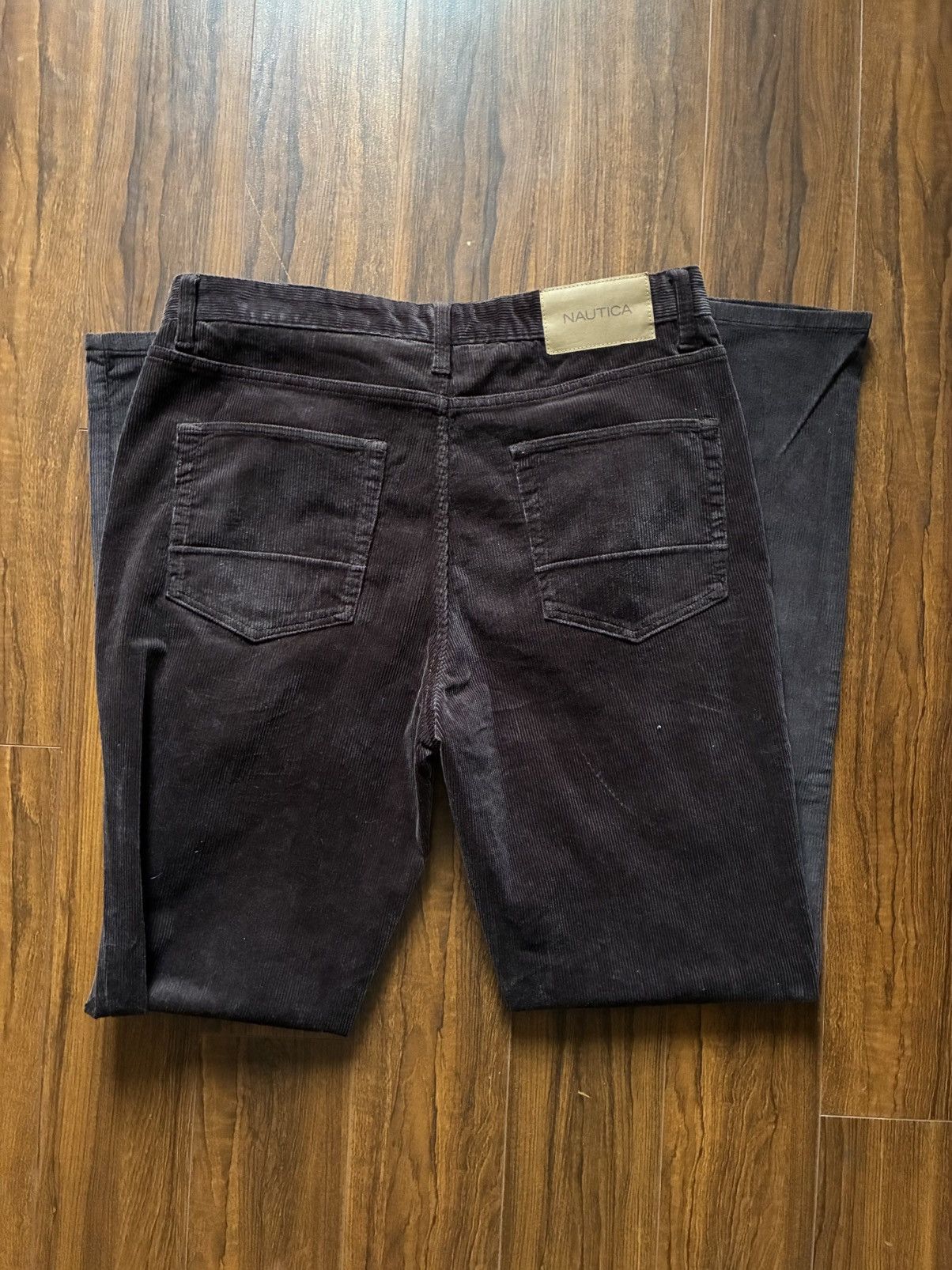 Nautica Nautica Brown Corduroy Straight Fit Pants 34x34 Size US 34 / EU 50 - 4 Thumbnail