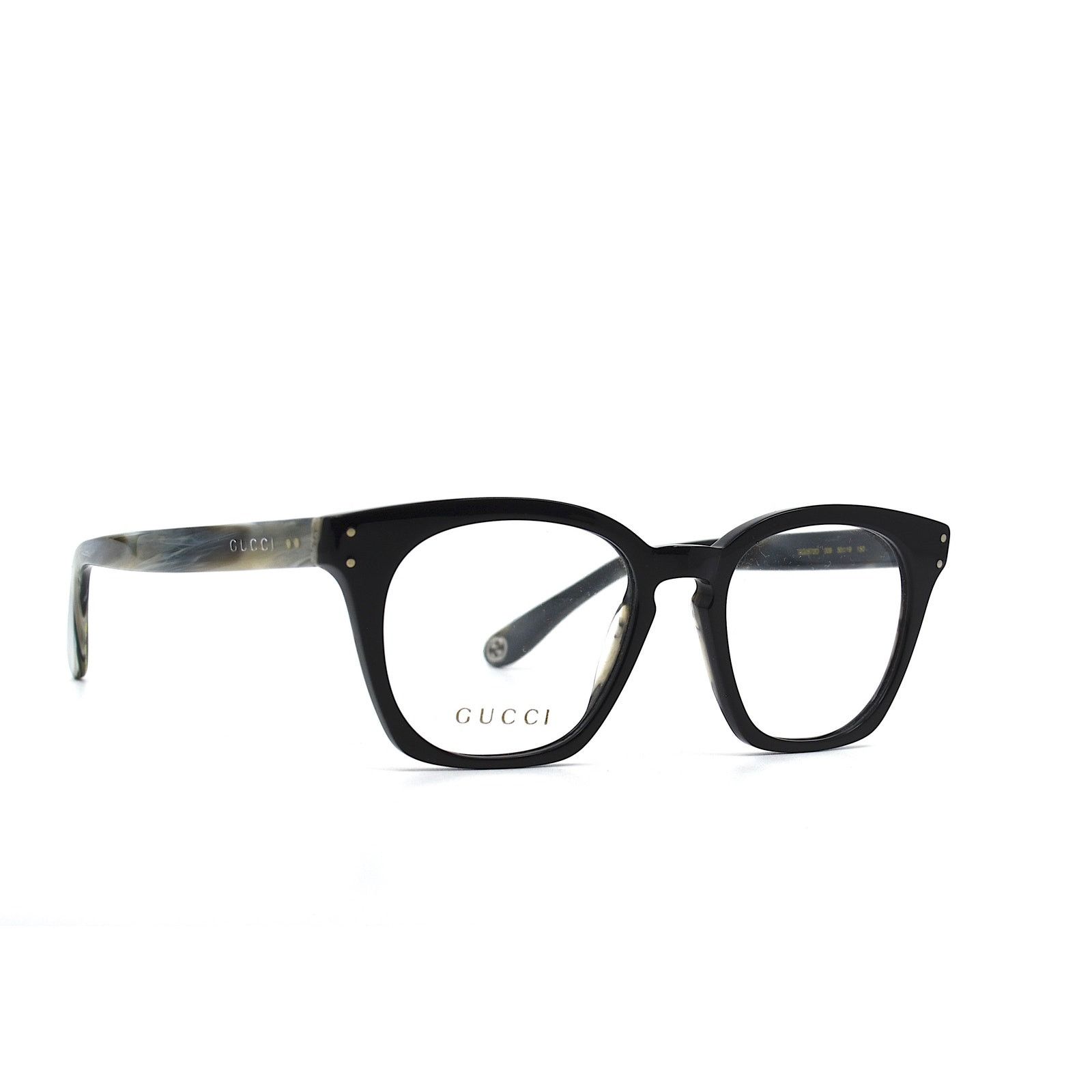 Gucci NEW GUCCI GG0572O 009 BLACK GREY AUTHENTIC EYEGLASSES FRAME Size ONE SIZE - 2 Thumbnail