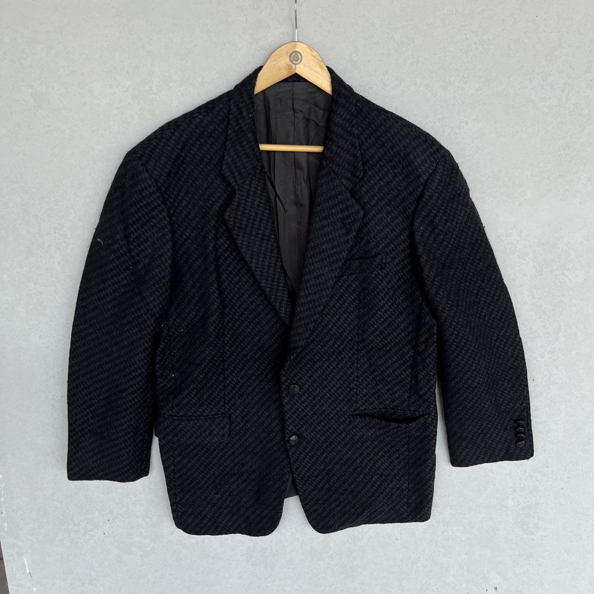 Other Vintage Black Pinstripe Blazer With A Classic Ft Size XL Size 44L - 1 Thumbnail