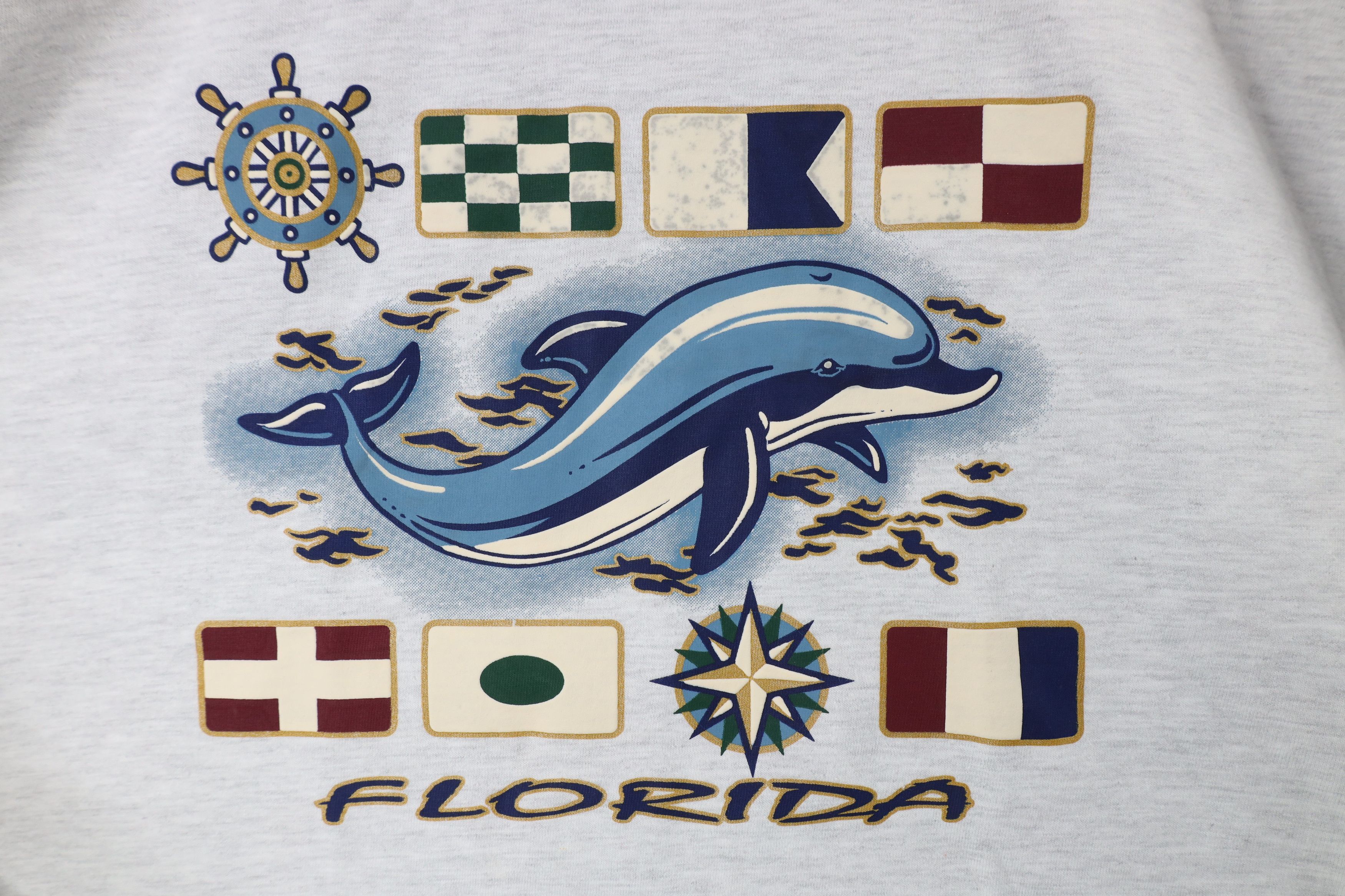 Vintage Deadstock Vintage 90s Streetwear Dolphins T-Shirt USA Size US XXL / EU 58 / 5 - 4 Thumbnail