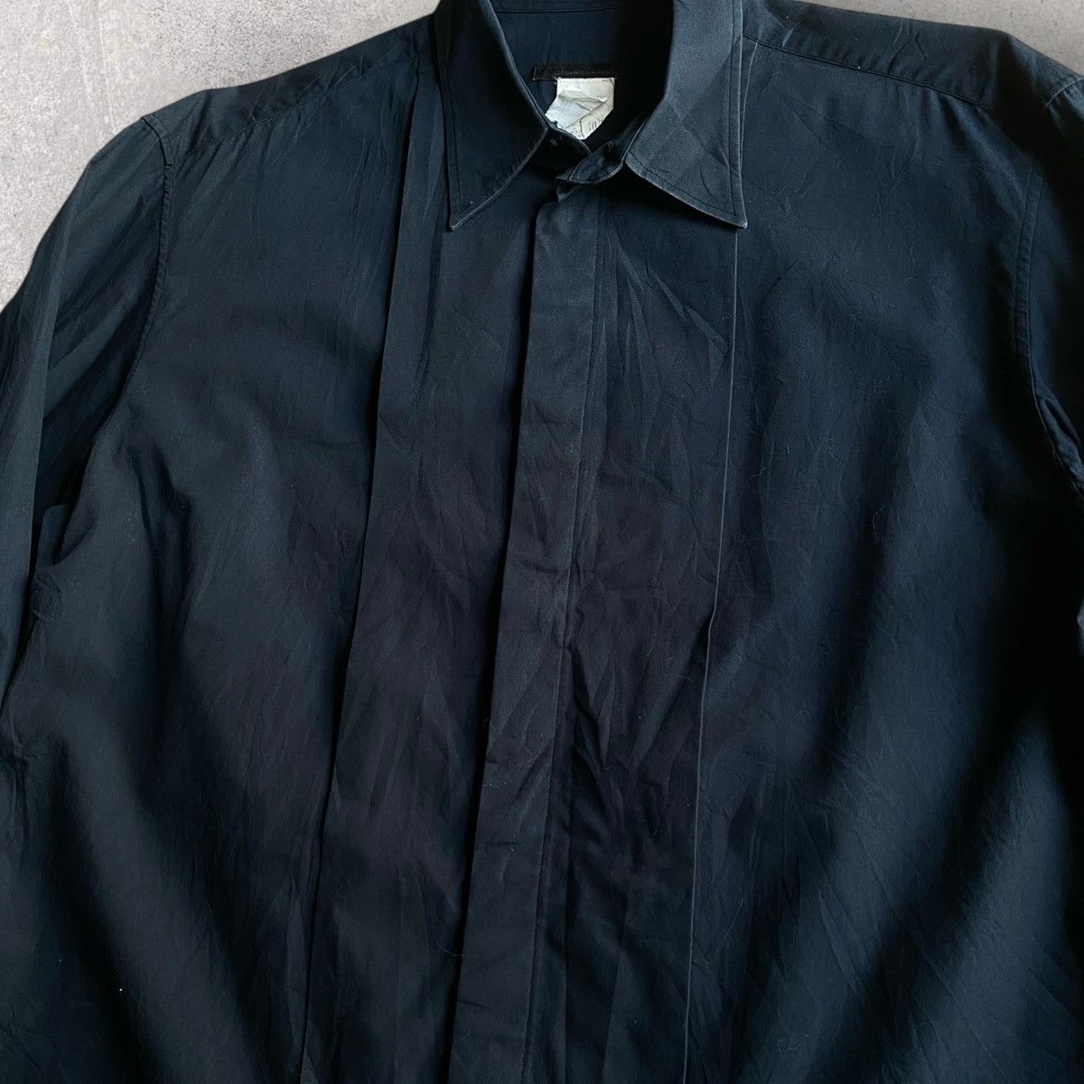 Helmut Lang Helmut Lang Archive Flap Front Tuxedo Shirt Size US S / EU 44-46 / 1 - 2 Thumbnail