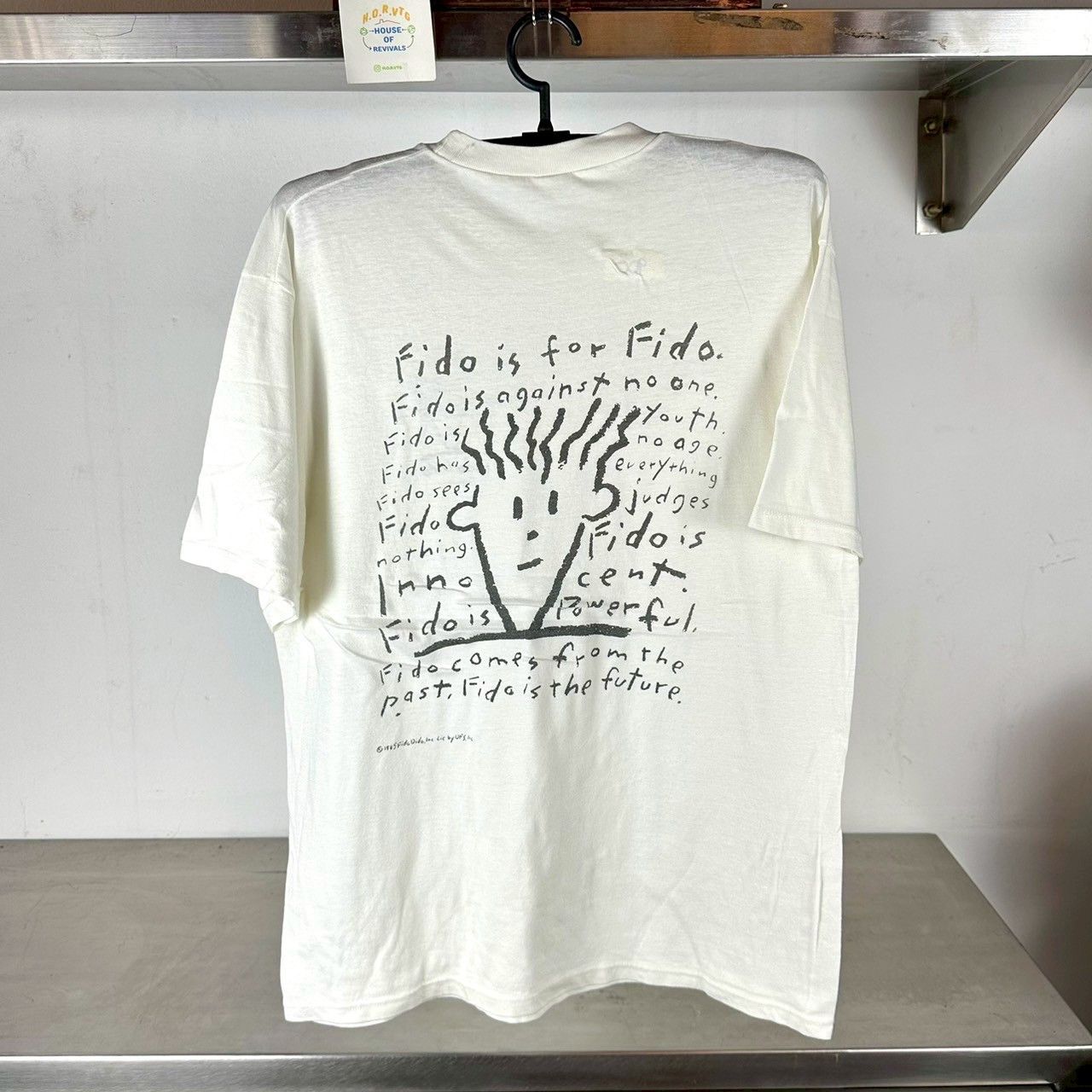 Vintage Vintage 1985 Fido Dido Perfumery Cartoon Artwork T-shirt Size US L / EU 52-54 / 3 - 1 Thumbnail