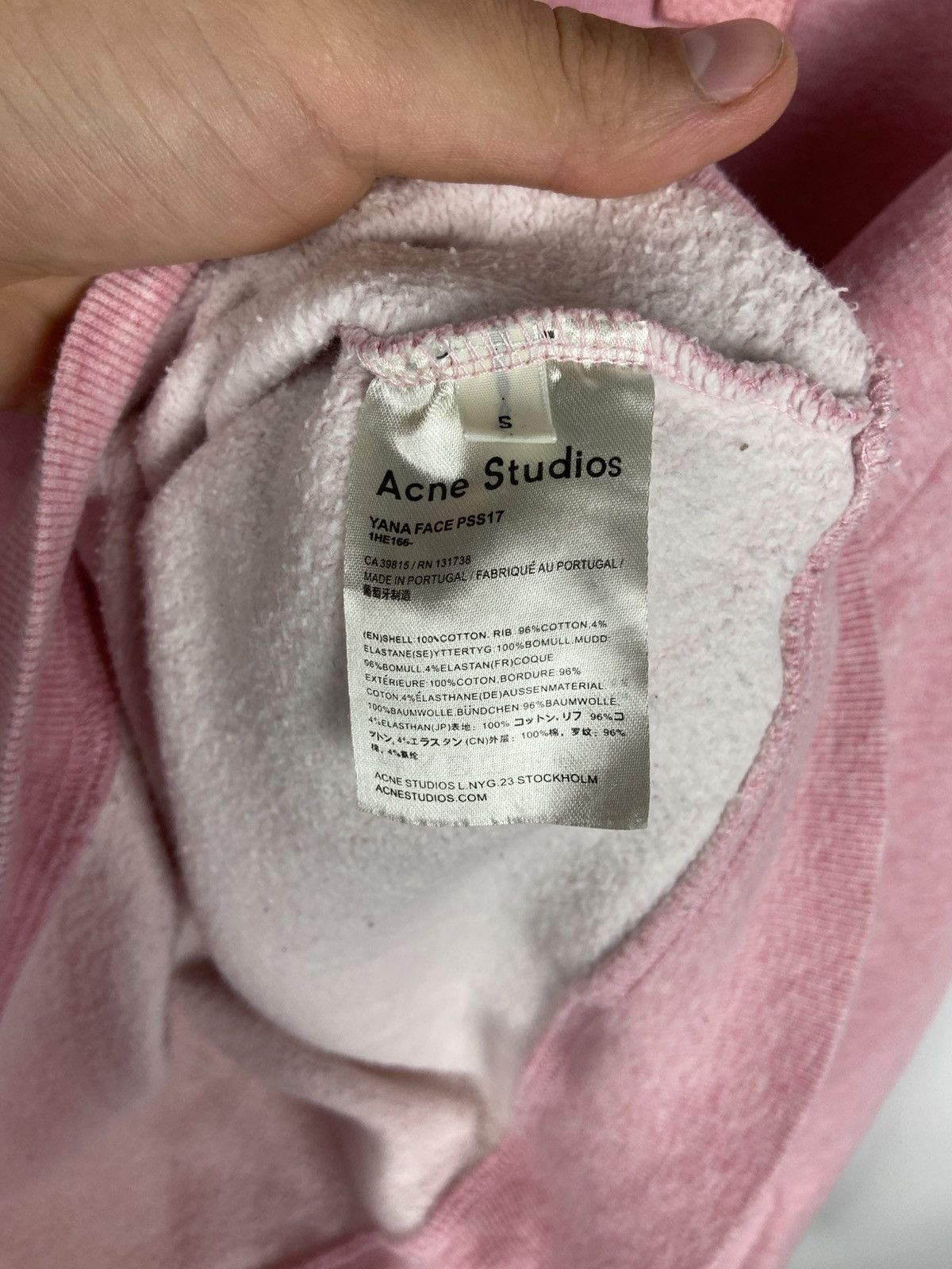 Acne Studios Acne Studios Boxy Yana Face PSS17 Pullover Sweatshirt Womens Size S / US 4 / IT 40 - 12 Thumbnail