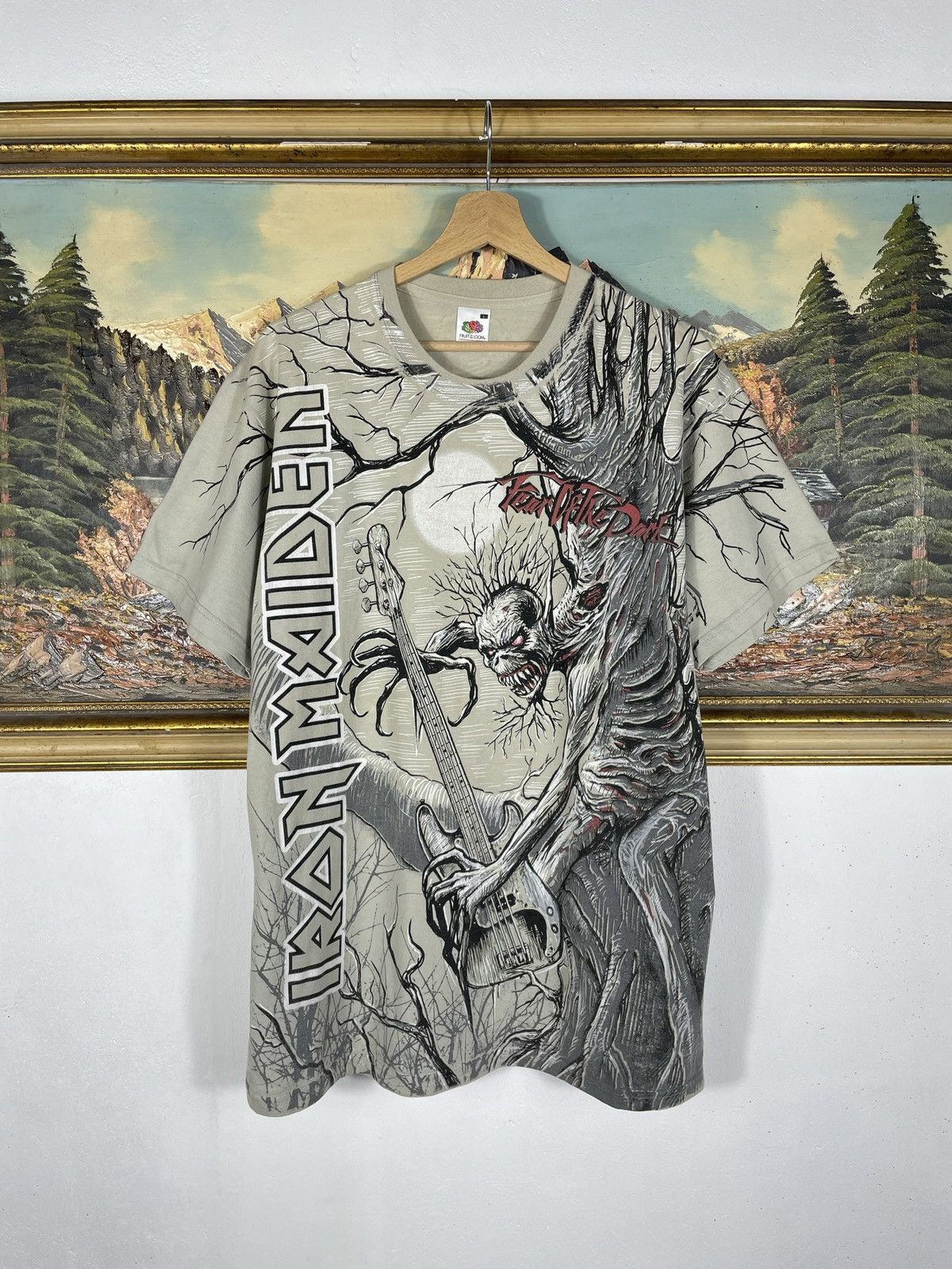 Band Tees × Iron Maiden × Vintage VINTAGE IRON MAIDEN AOP ALL OVER PRINT TEE T SHIRT Size US M / EU 48-50 / 2 - 1 Thumbnail