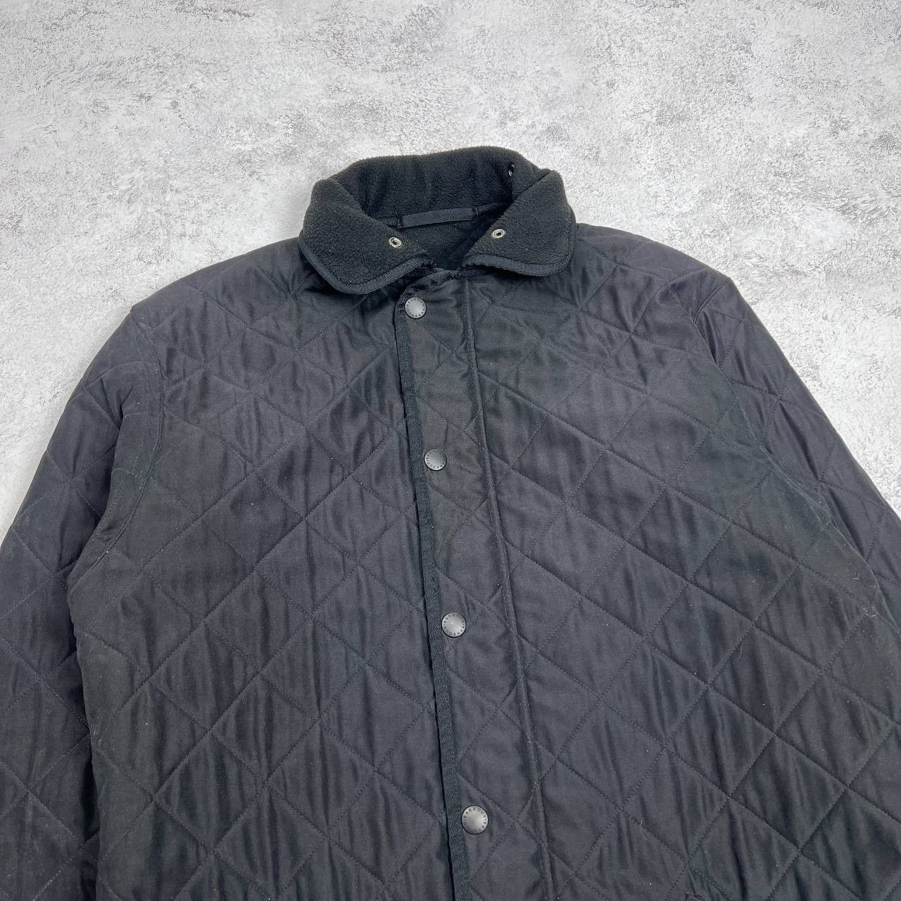Barbour Barbour Black Quilted Jacket Men's Coat Size M Size US M / EU 48-50 / 2 - 2 Thumbnail