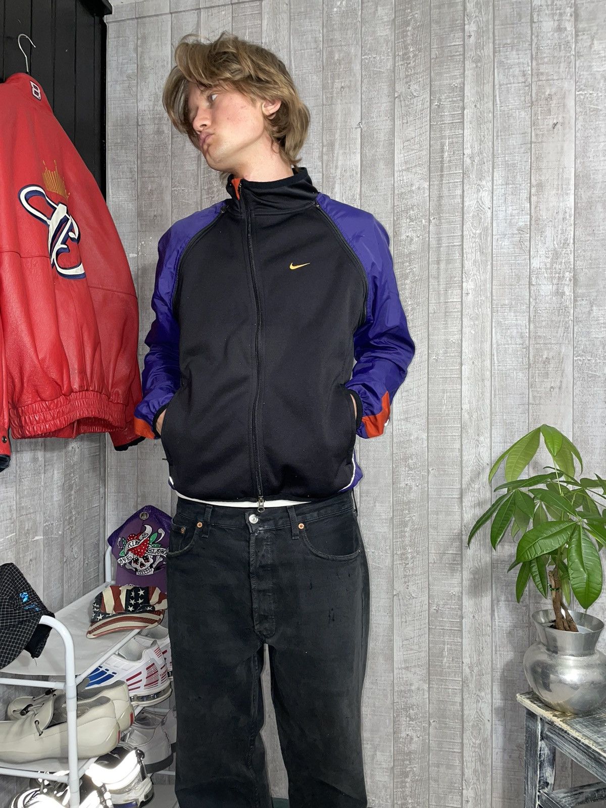 Nike × Vintage Nike vintage 2/1 Transformer jacket + thermo fleece vest Size US M / EU 48-50 / 2 - 4 Thumbnail