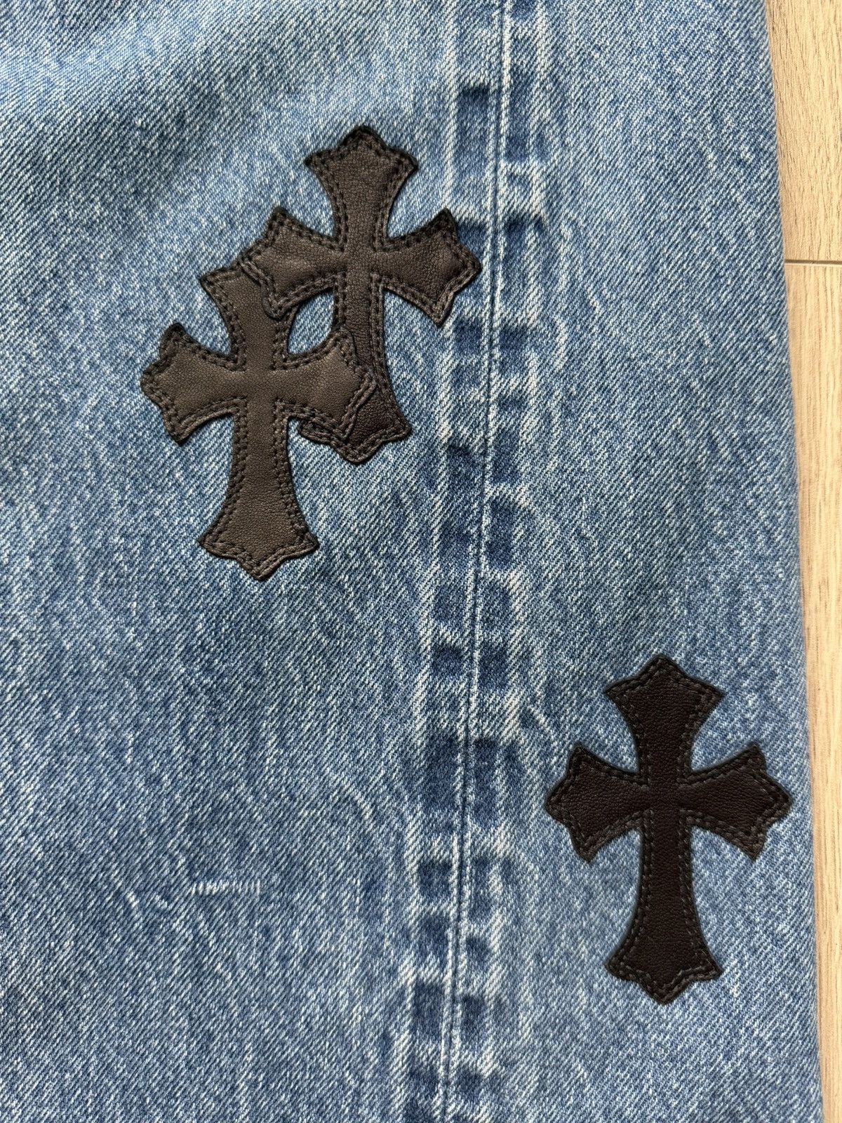 Chrome Hearts Chrome Hearts Levi’s 501 cross patches denim jeans Size US 28 / EU 44 - 3 Thumbnail