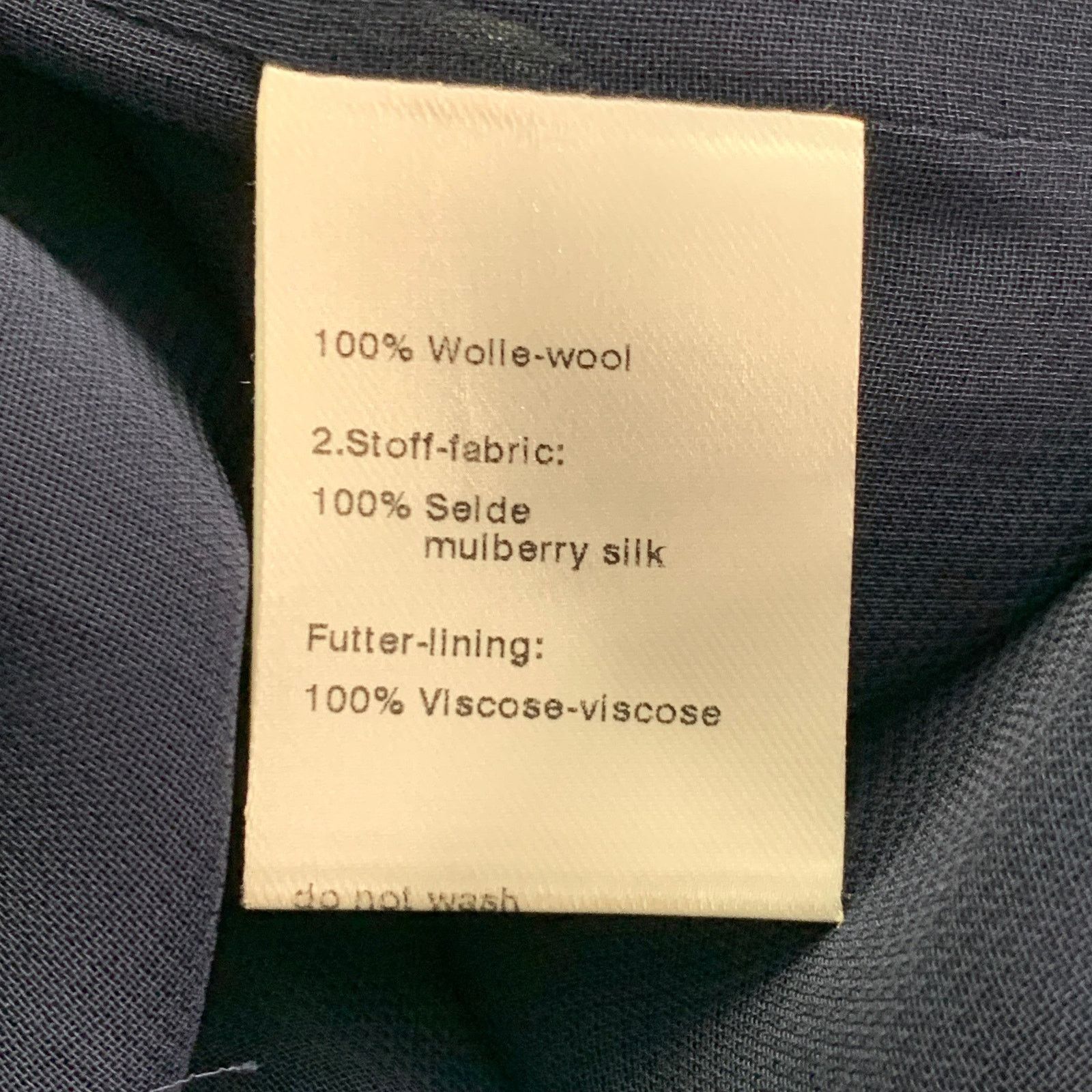 Akris AKRIS 12 Navy Wool Crepe Sleeveless Knee Length Sheath Dress Size XL / US 12-14 / IT 48-50 - 6 Thumbnail