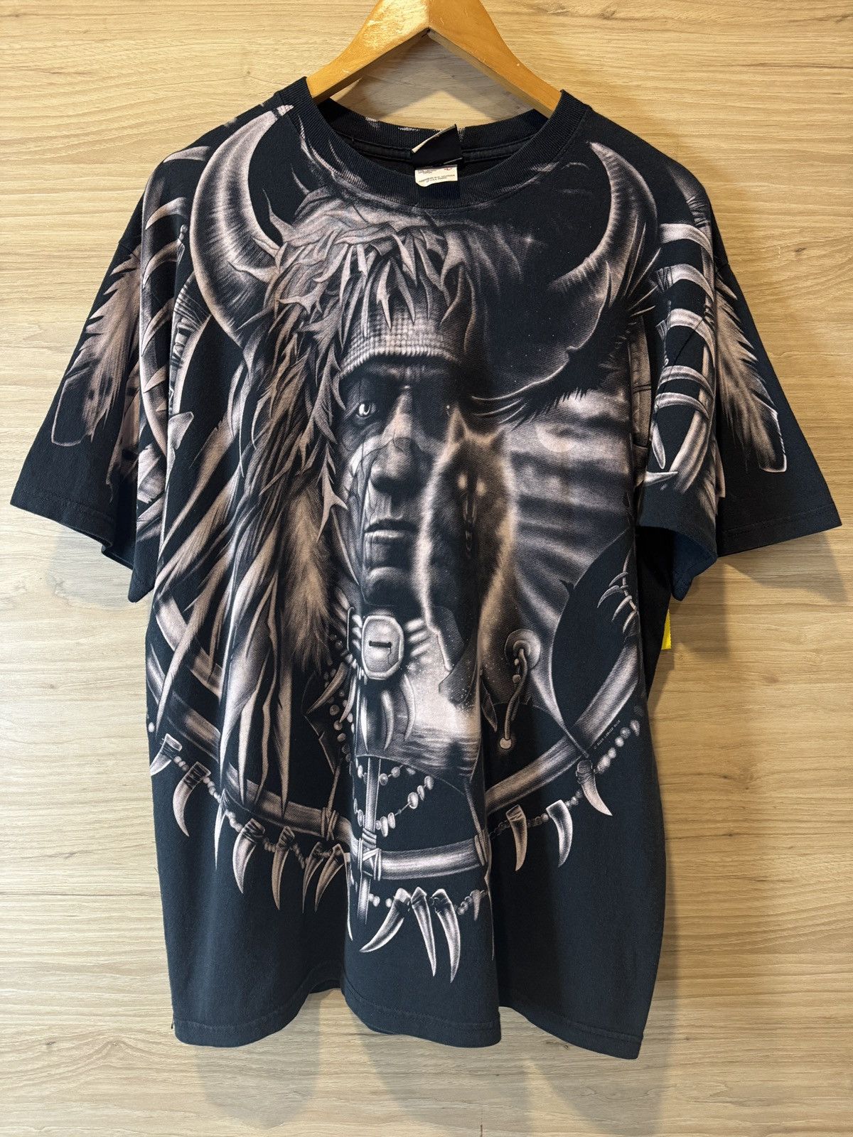 Liquid Blue × Vintage VINTAGE 2003 LIQUID BLUE APACHE WOLF DREAMCATCHER Size US L / EU 52-54 / 3 - 2 Thumbnail