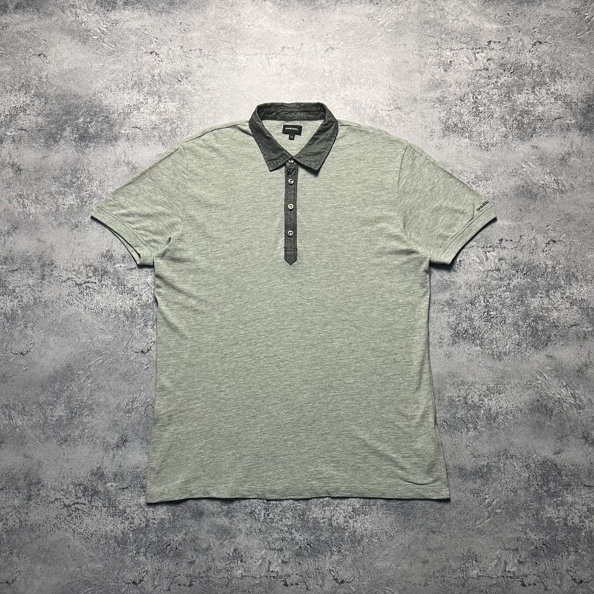 Diesel × Vintage Vintage Diesel Tee Polo Shirt Y2K Avant-Garde Size US XL / EU 56 / 4 - 1 Thumbnail