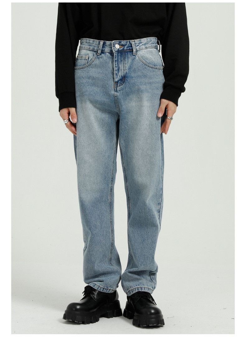 Japanese Brand × Jean Men's trendy loose simple washed jeans Size US 31 - 1 Thumbnail