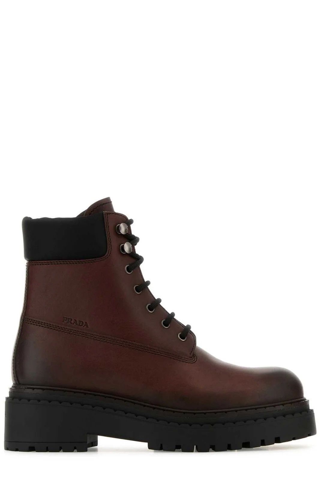 Prada Prada Lace-up Leather Boots in brown Size US 10 / EU 43 - 1 Thumbnail