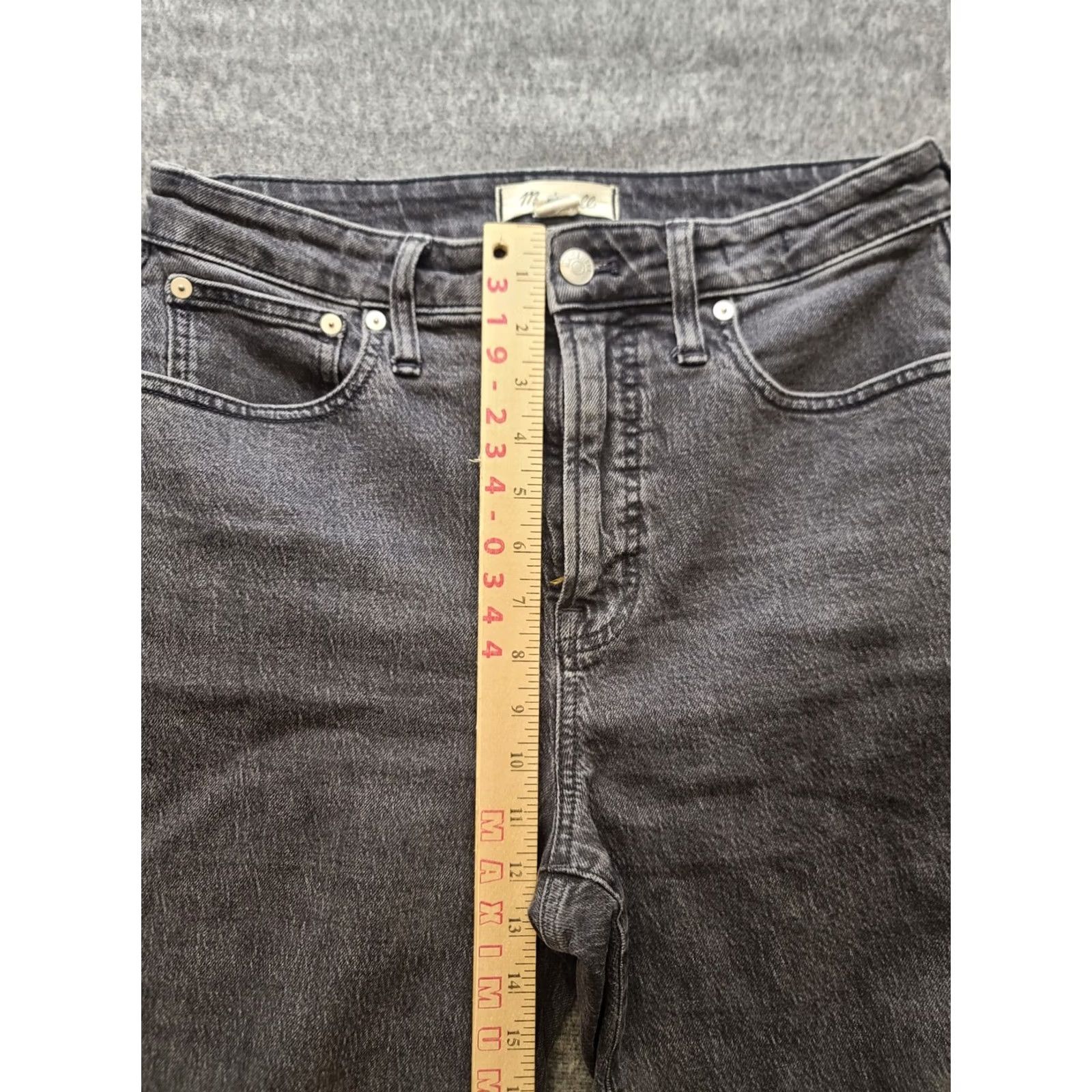 Madewell Madewell Jeans Womens 30x27 Curvy Fit Tapered Leg High Rise Mom Perfect Vintage Denim Black 5-Pocket 1990s Bohemian Grunge Mens? Size 30" / US 8 / IT 44 - 5 Thumbnail