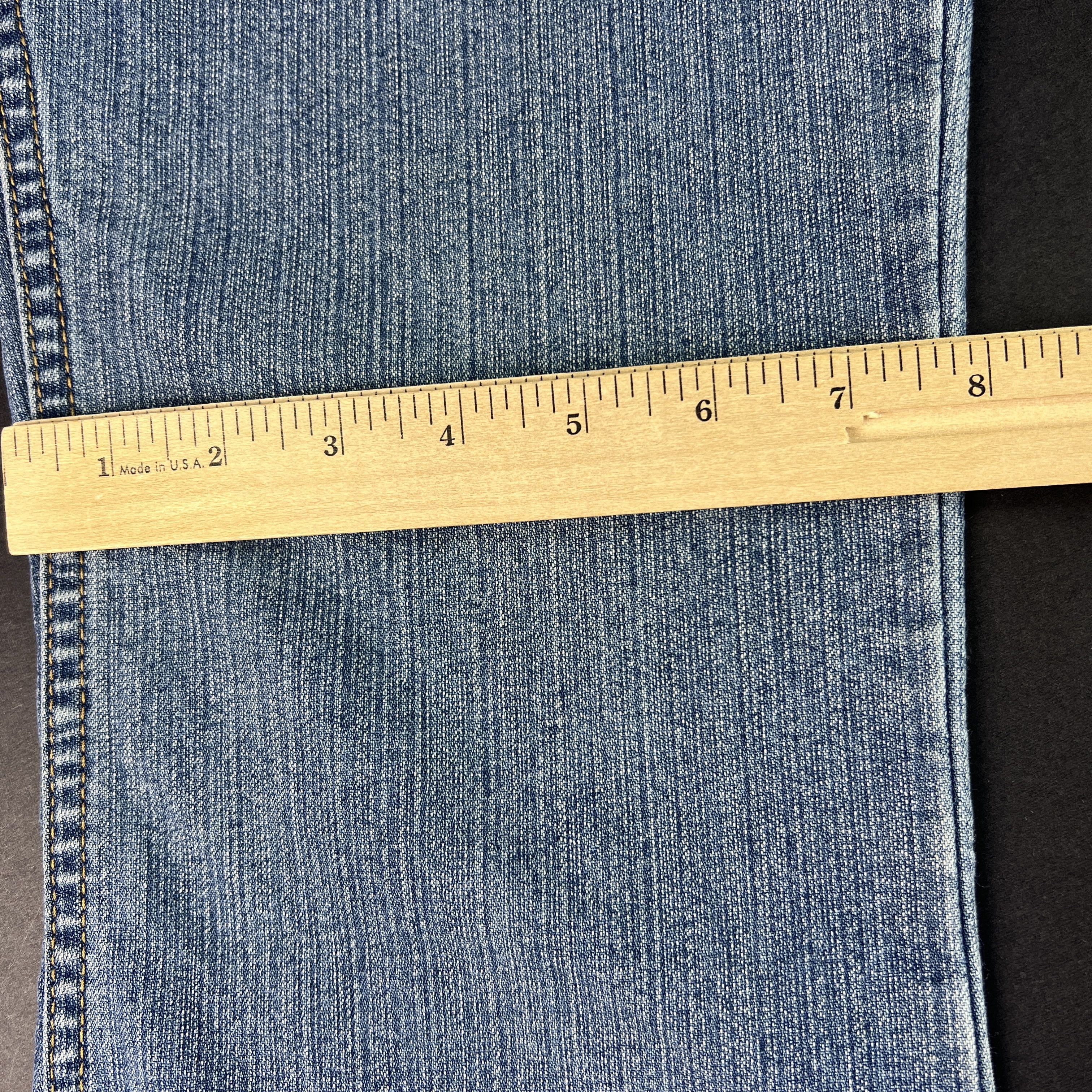 Calvin Klein Y2K Calvin Klein Jeans Low Rise Flare Blue Faded Denim Size 30" / US 8 / IT 44 - 17 Thumbnail