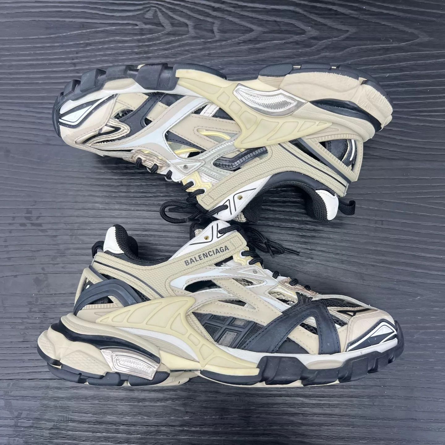 Balenciaga Balenciaga Track 2 Black & Gray Sneakers (Size 37) Size US 6.5 / IT 36.5 - 3 Thumbnail