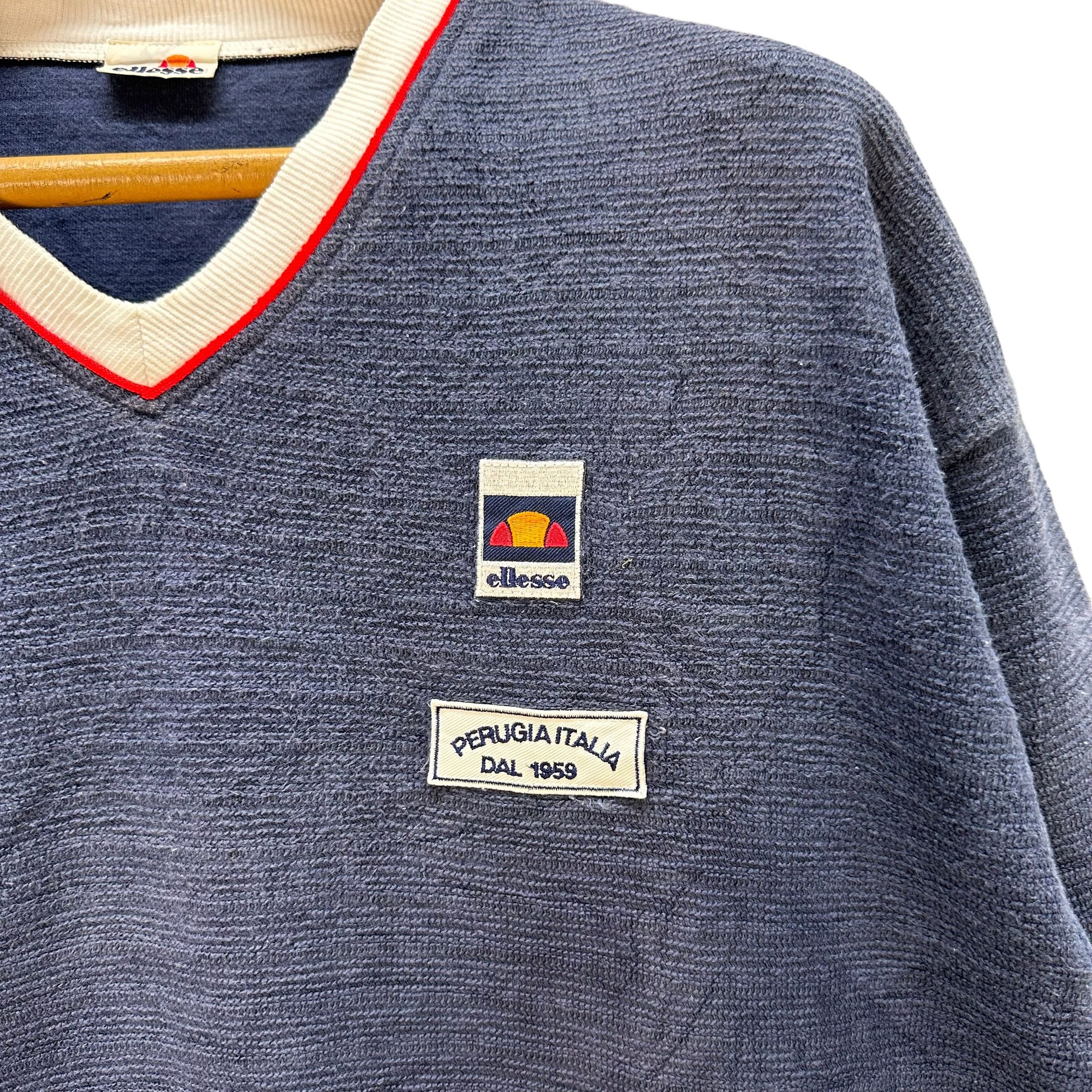 Ellesse Ellesse Embroidery Small Logo V Neck Sweatshirts #9127-60 Size US S / EU 44-46 / 1 - 3 Thumbnail