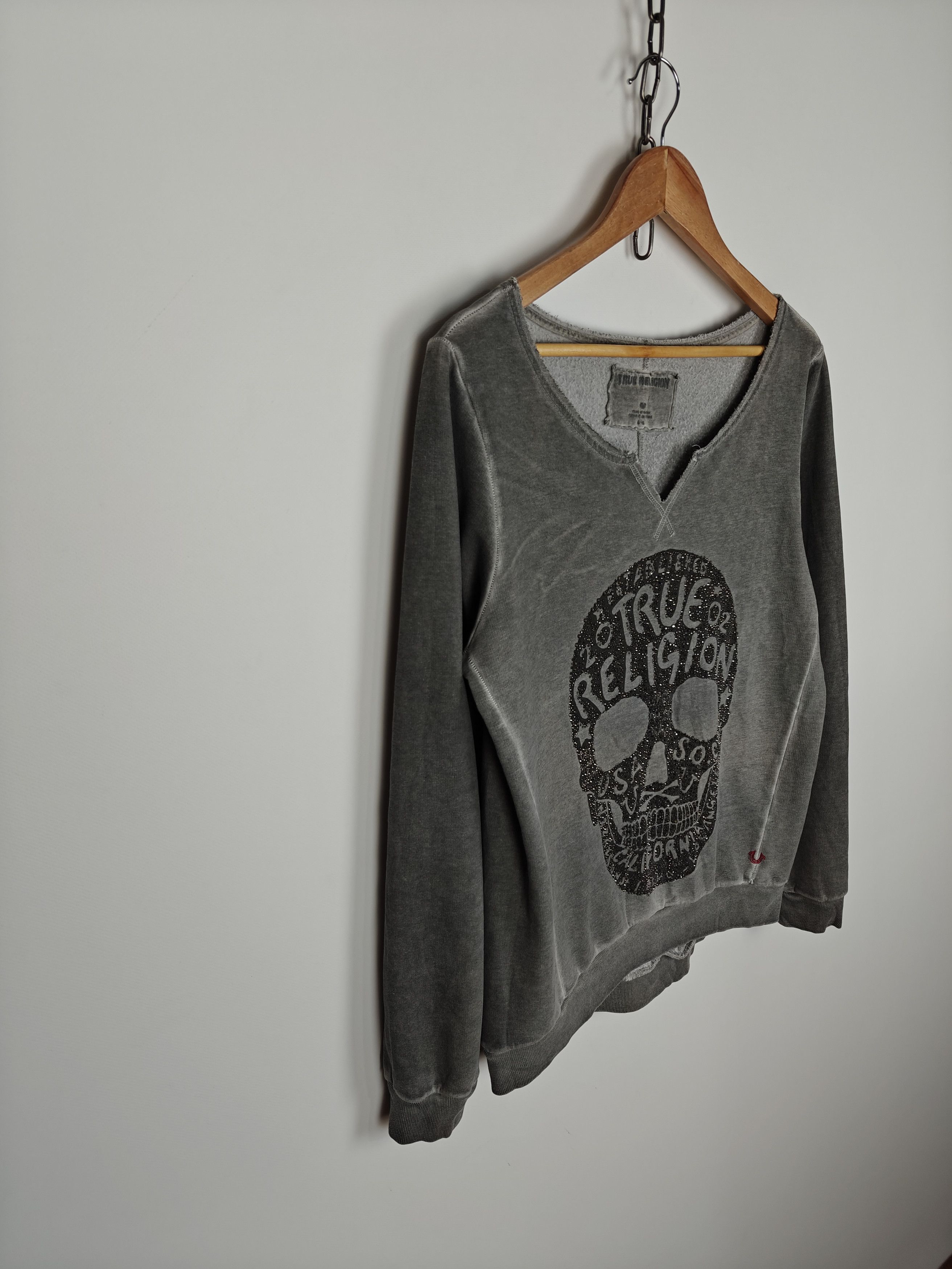 True Religion True Religion Sweatshirt Skull Center Logo Gray size L Size L / US 10 / IT 46 - 4 Thumbnail