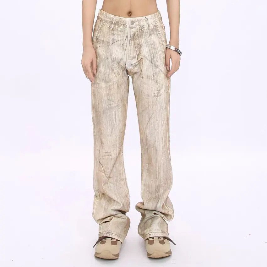 Designer × Japanese Brand Vintage Hip Hop Streetwear Loose Casual Jeans Size US 33 - 1 Thumbnail