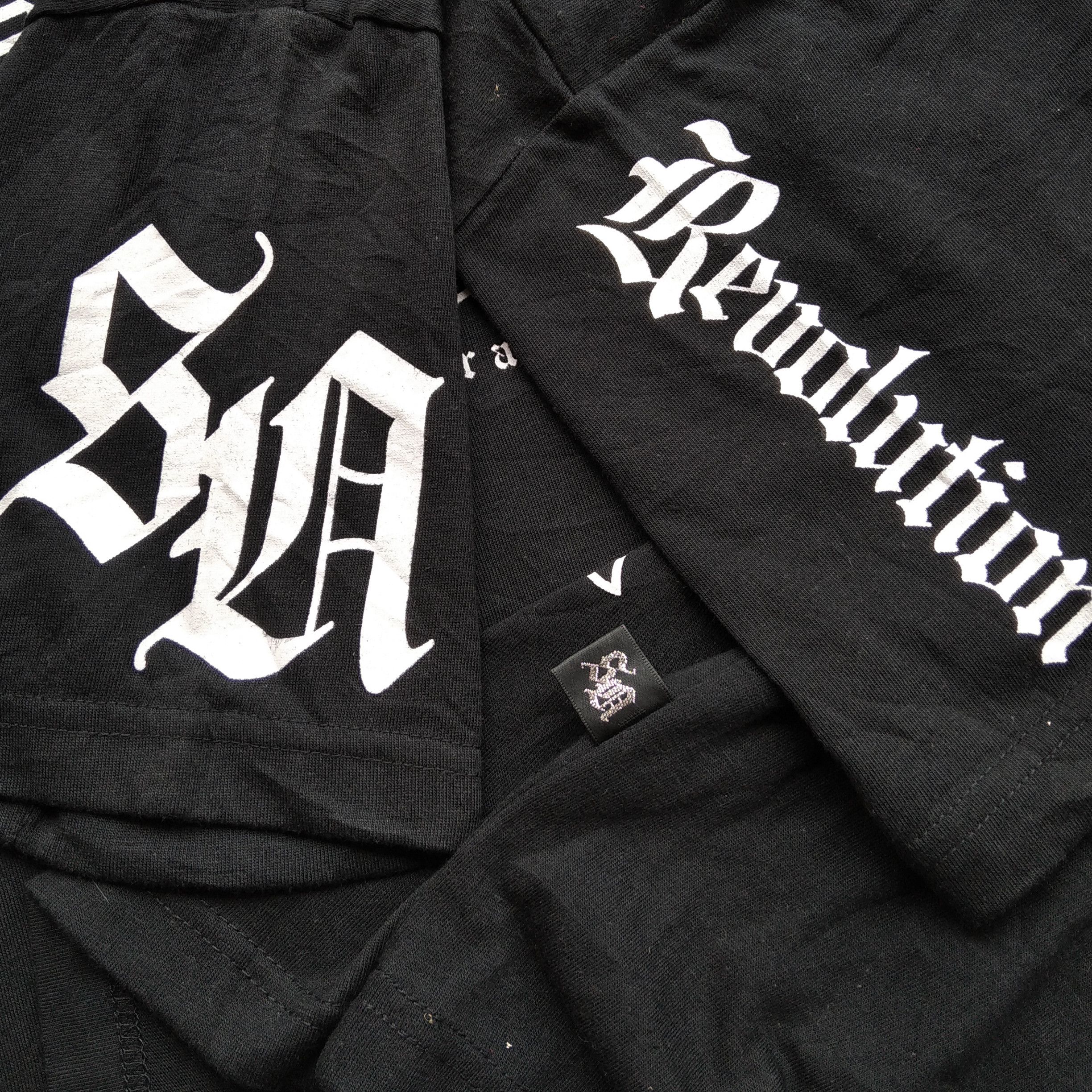 KMRii Vintage y2k Vkei SLASH NUMBER Cross Gold Poem Japanese Brand Size US M / EU 48-50 / 2 - 7 Thumbnail