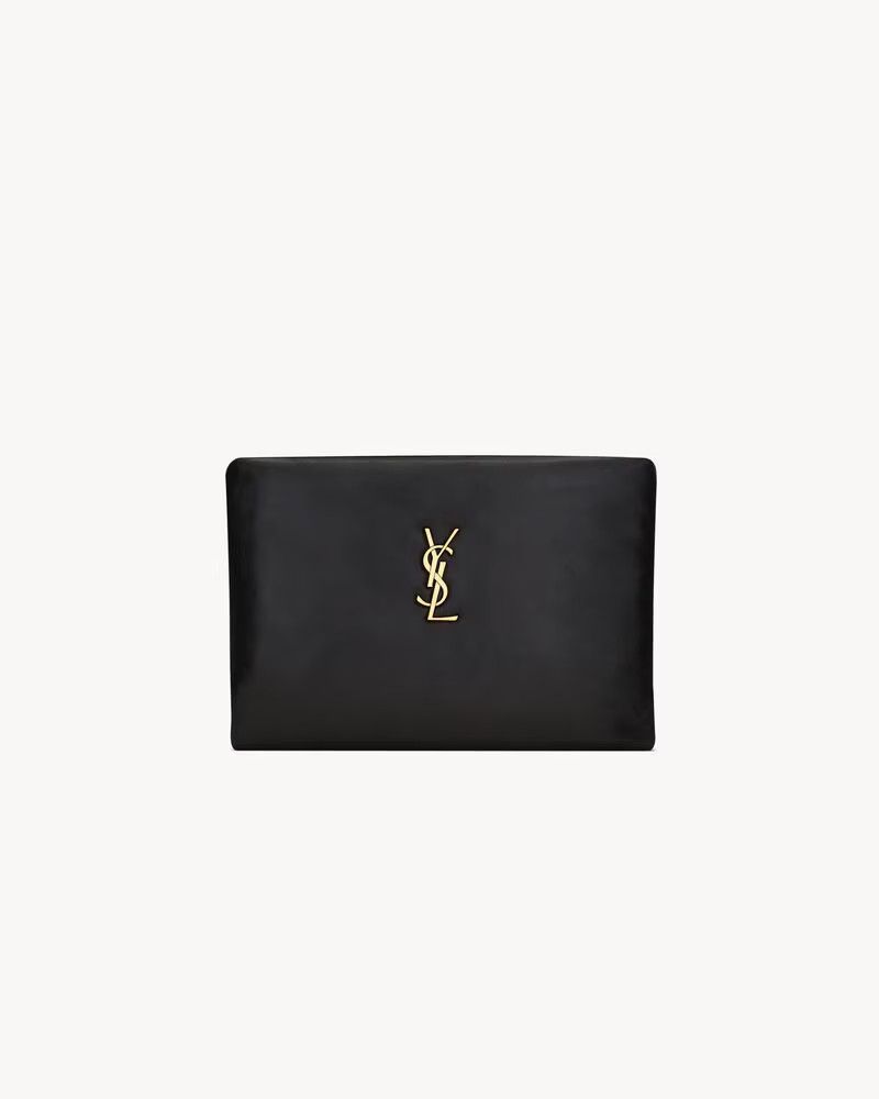 Saint Laurent Paris o1b1hav110425 Size: OS / Calypso Small Pouch Leather Size ONE SIZE - 2 Thumbnail