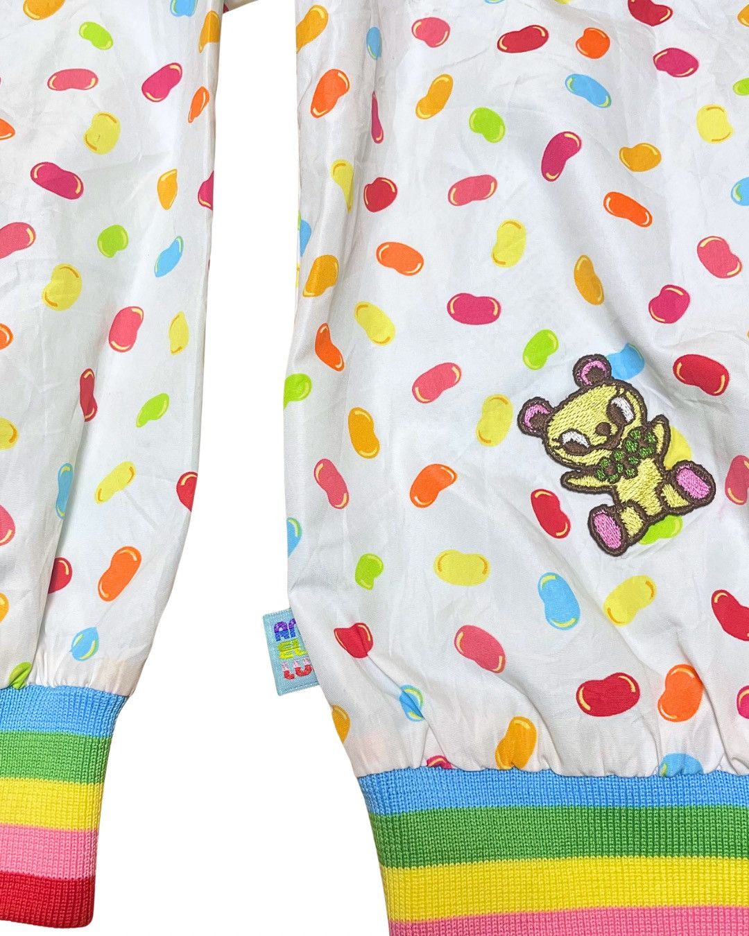 Angel Blue Angel Blue Jolly Jelly Bean Print Rainbow Varsity Jacket Y2K Size S / US 4 / IT 40 - 5 Thumbnail