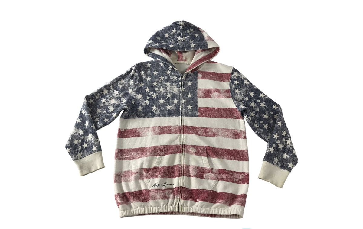Denim & Supply Ralph Lauren Ralph Lauren Denim & Supply American Flag Printed Hooded Size US S / EU 44-46 / 1 - 1 Thumbnail