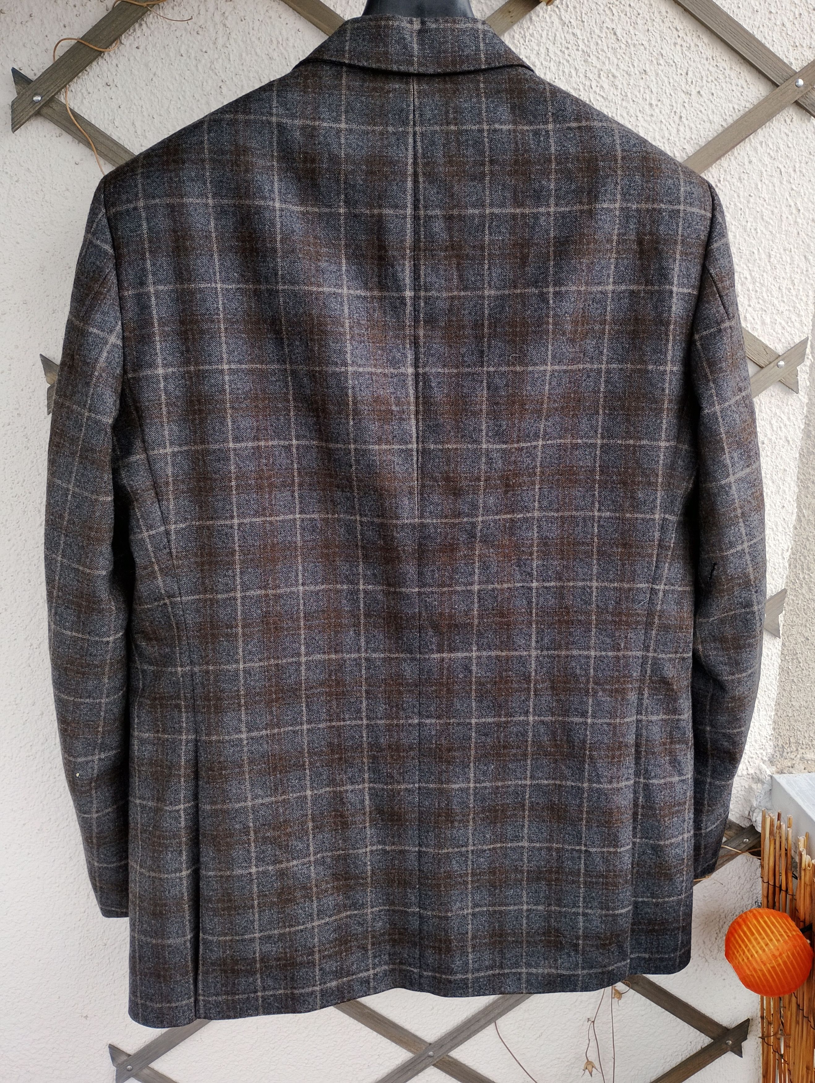 Swagger Eduard Dressler Loro Piana Super120's Wool Blazer 52 Size 52S - 4 Thumbnail