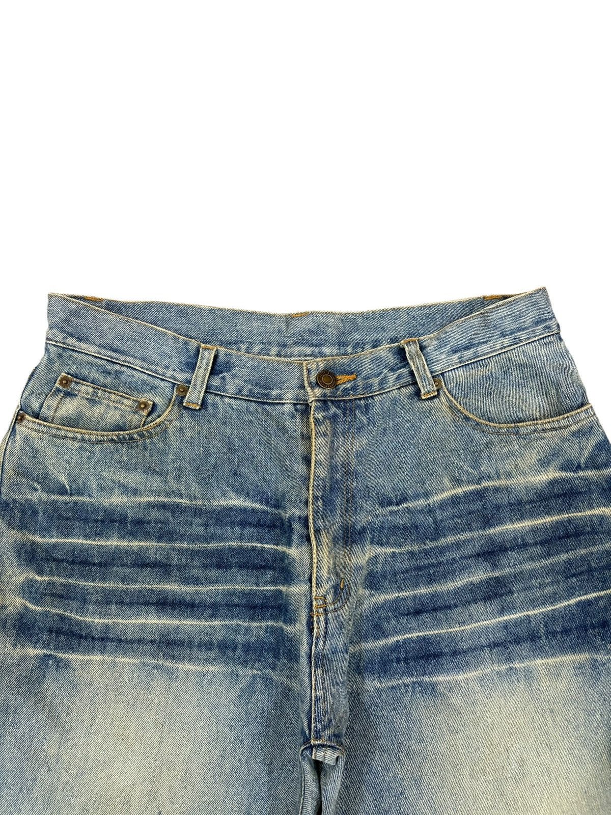 Japanese Brand Vintage Japanese Mud Wash Distress Loose Jean Shorts Jorts Size US 32 / EU 48 - 4 Thumbnail