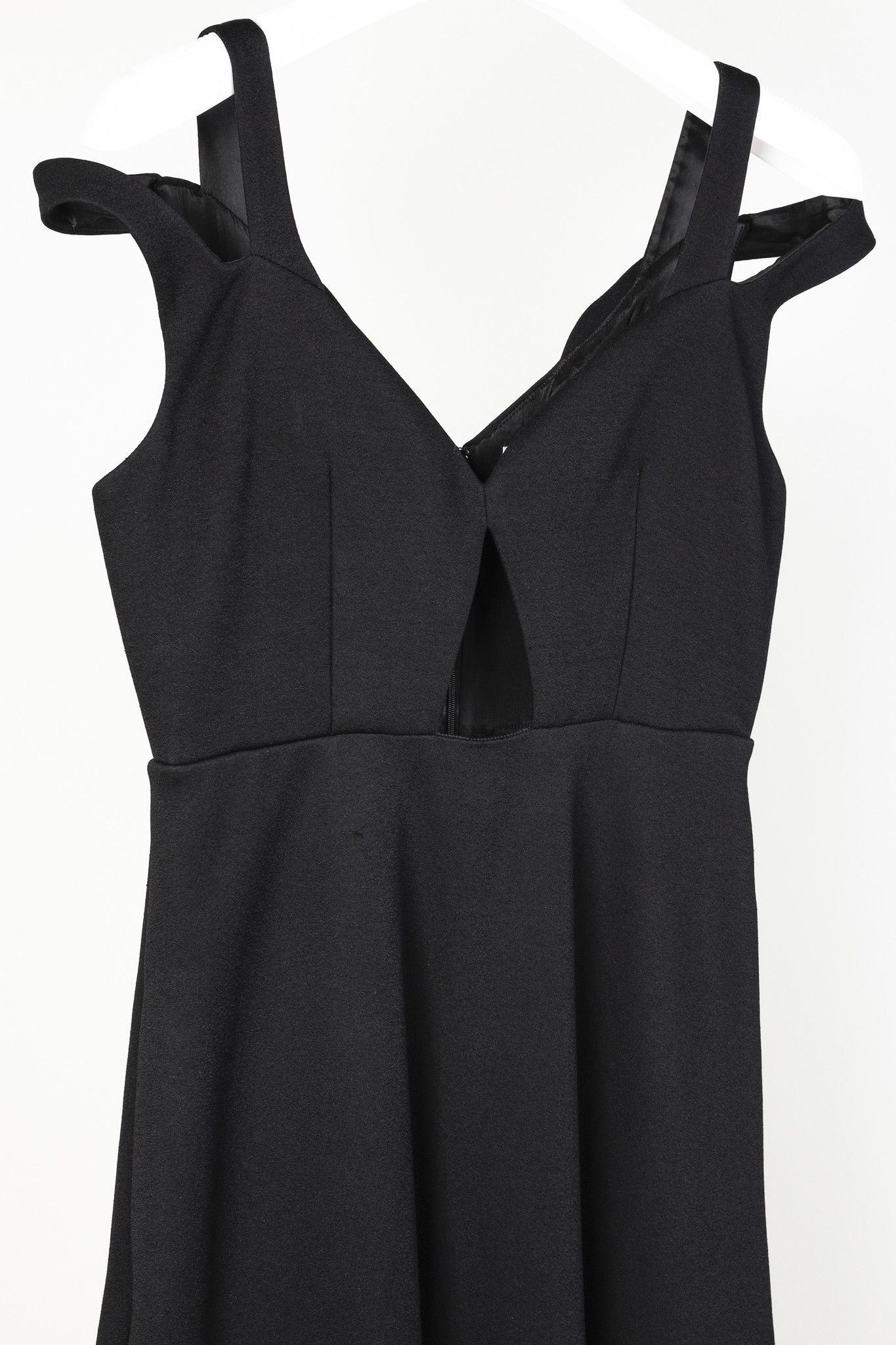Carven Carven Lys Noir Wool Cut-Out Midi Dress Size S / US 4 / IT 40 - 3 Thumbnail