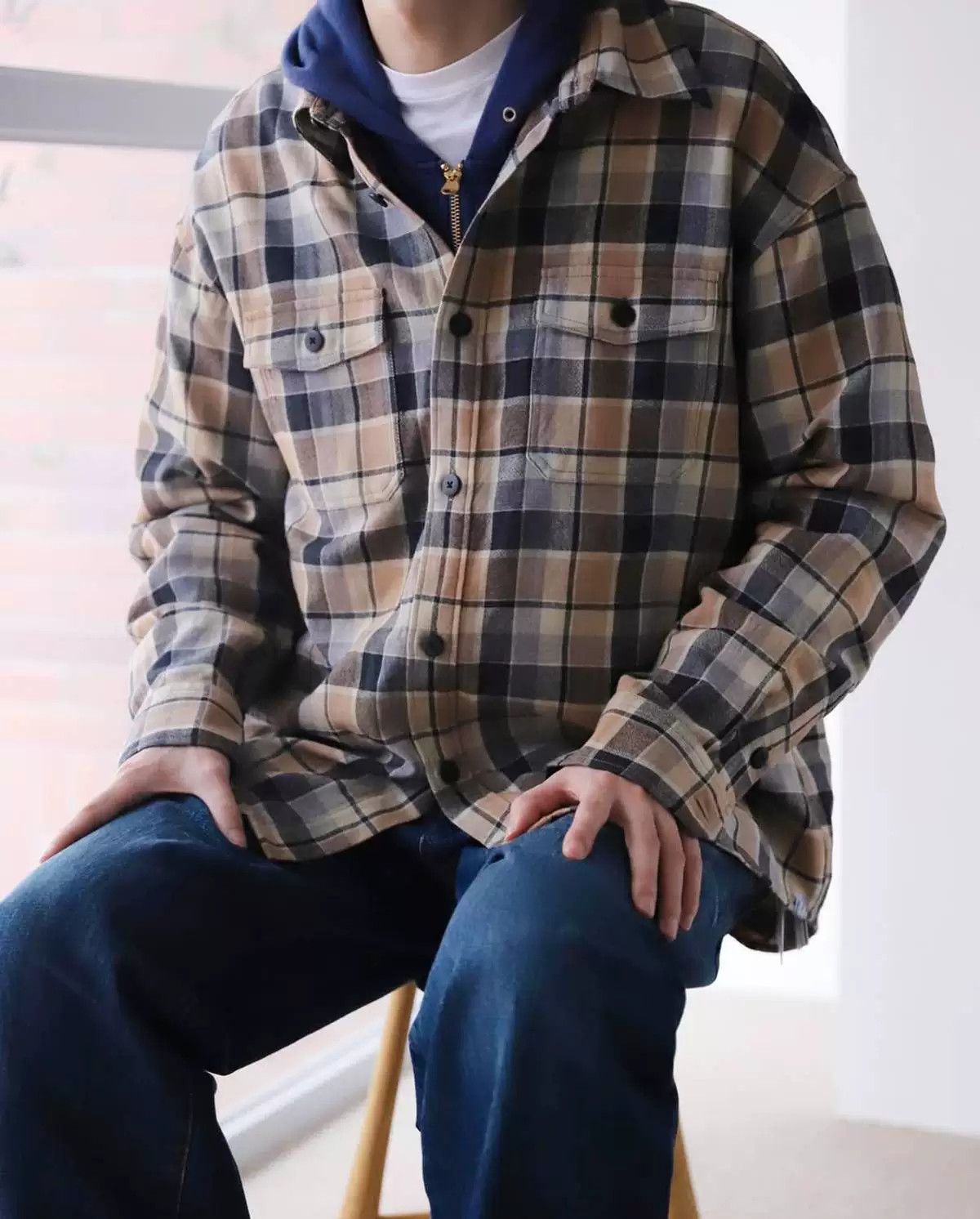 Visvim visvim lumber check long sleeve shirt Size US M / EU 48-50 / 2 - 1 Thumbnail