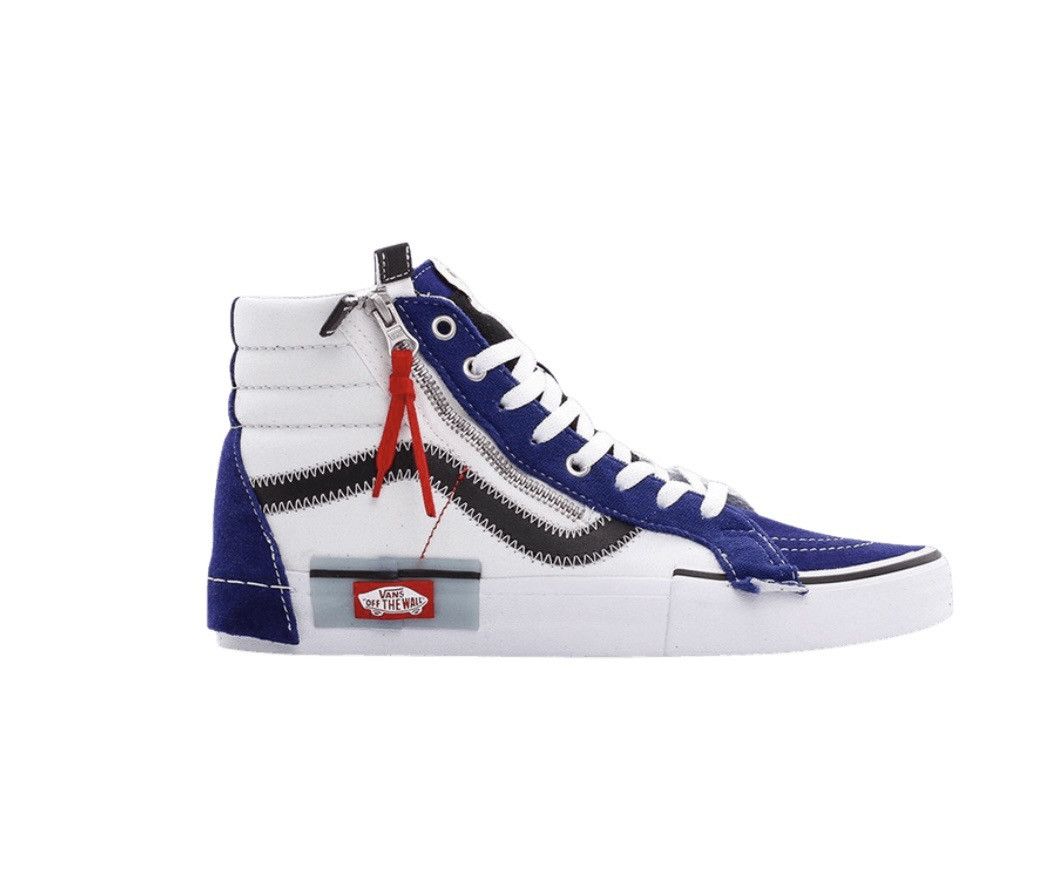 Designer × Vans ⚡️ VANS Sk8-Hi Reissue CAP Blueprint Hi Top Shoes Size 13 ⚡️ Size US 13 / EU 46 - 1 Thumbnail