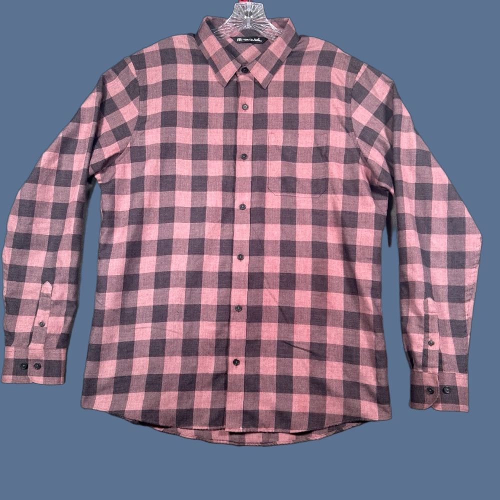 TravisMathew VINTAGE Travis Mathew Plaid Shirt Half Moon Bay Heather Roan Rouge Mens L Size US L / EU 52-54 / 3 - 1 Thumbnail