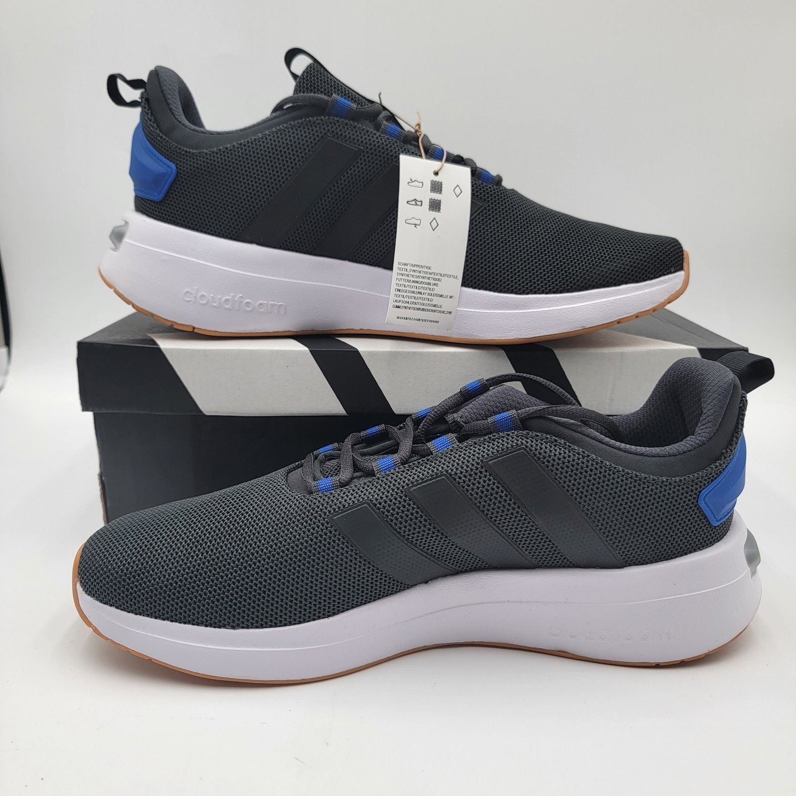 Adidas adidas Racer TR23 Men's IG7328 Carbon/Black/Blue 11 US Size US 11 / EU 44 - 2 Thumbnail