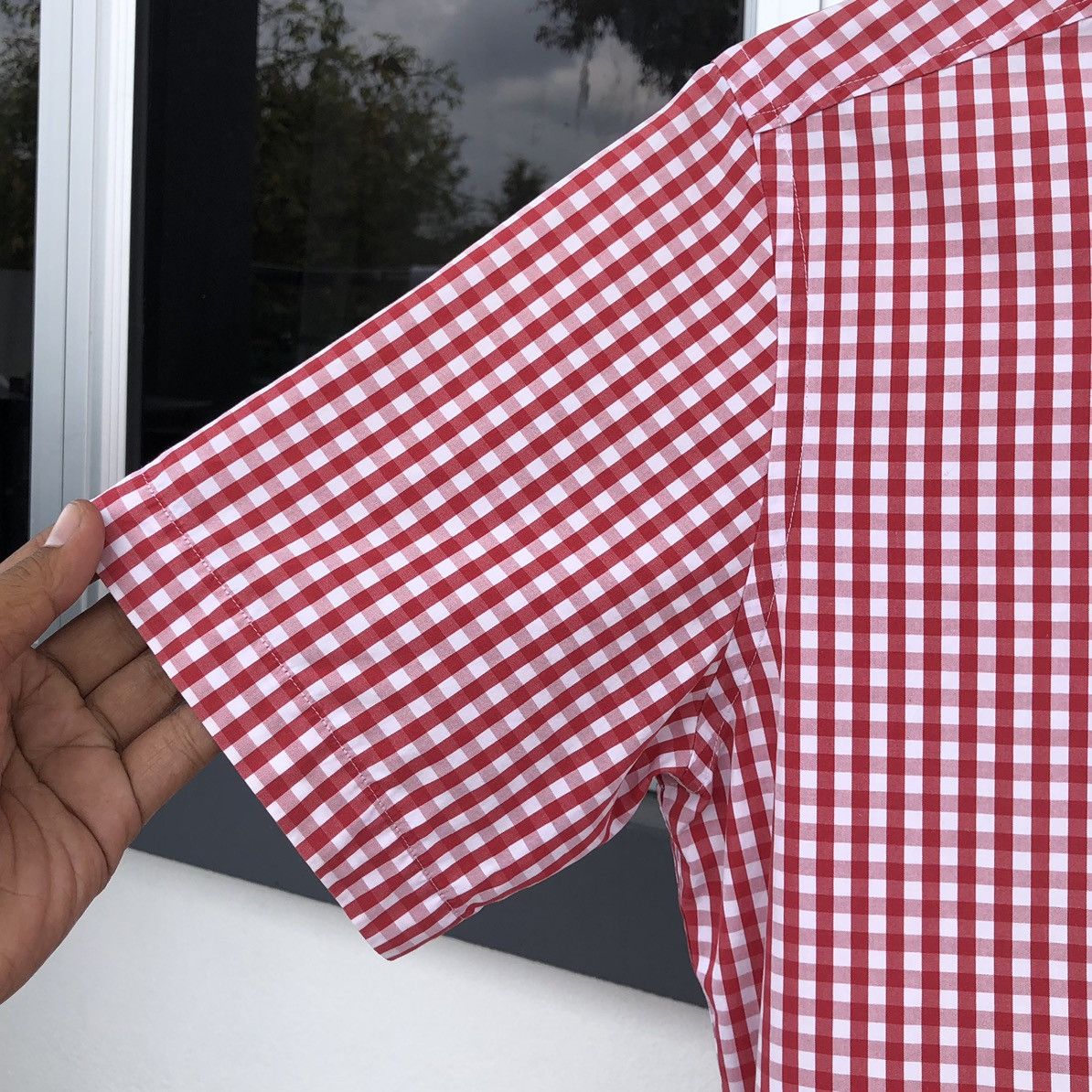 Burberry Burberry Brit Checkered Cotton Short Sleeve Shirt Size US L / EU 52-54 / 3 - 7 Thumbnail