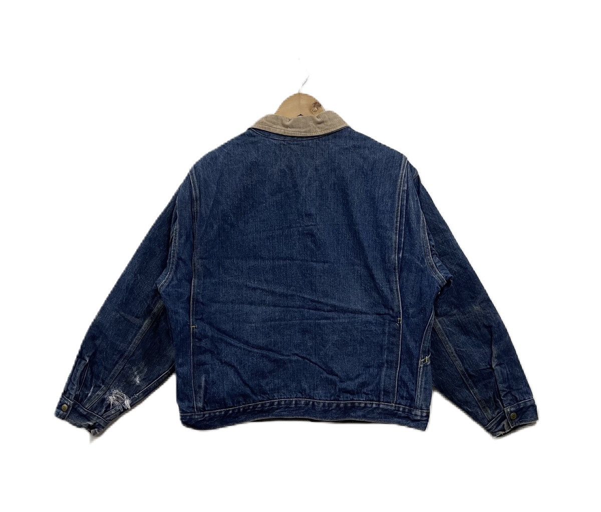 Vintage Vintage Big Smith Denim Jacket Distressed Size US L / EU 52-54 / 3 - 2 Thumbnail