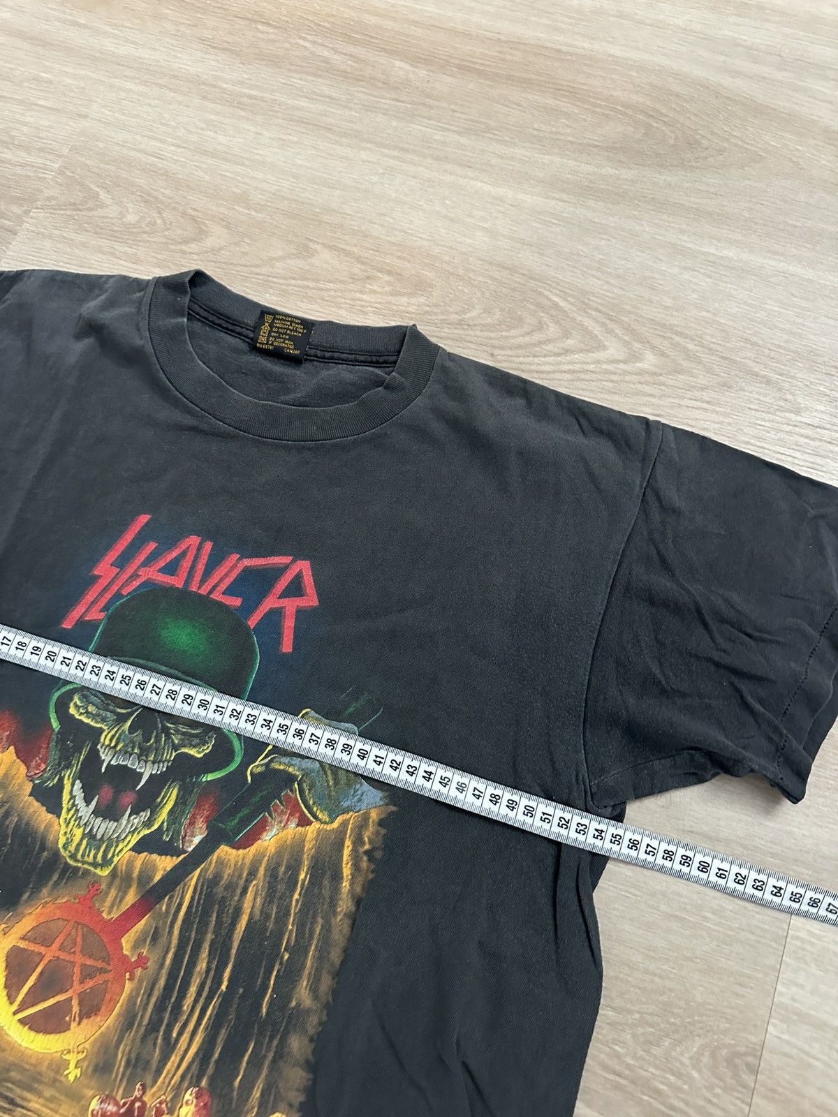 Slayer Slayer 1994 Vintage Printed Band T-Shirt Skullhead Size US L / EU 52-54 / 3 - 5 Thumbnail