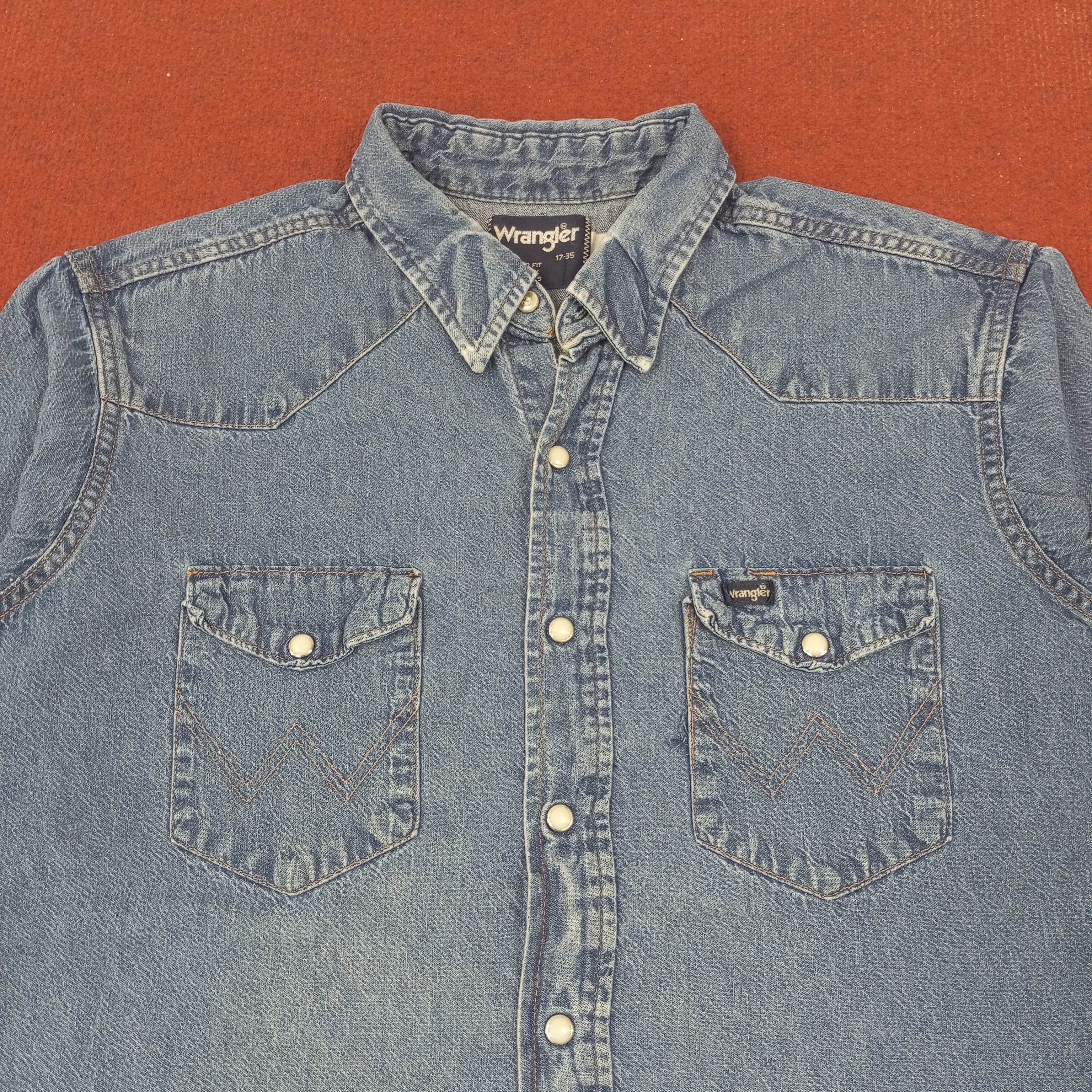 Wrangler Wrangler Classic Style Double Pocket Design Shirt Size US XL / EU 56 / 4 - 2 Thumbnail