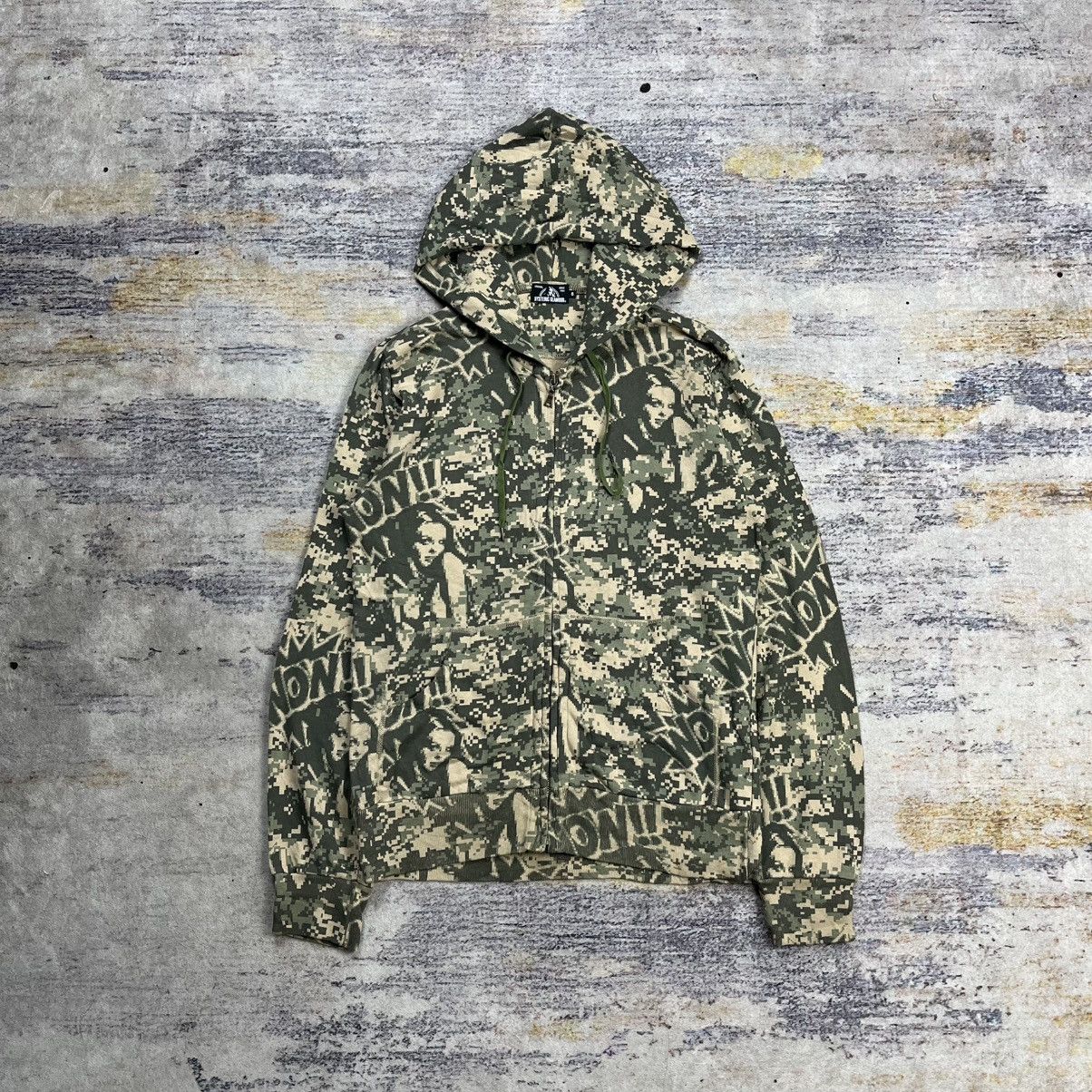 Hysteric Glamour women digi camo zip hoodie