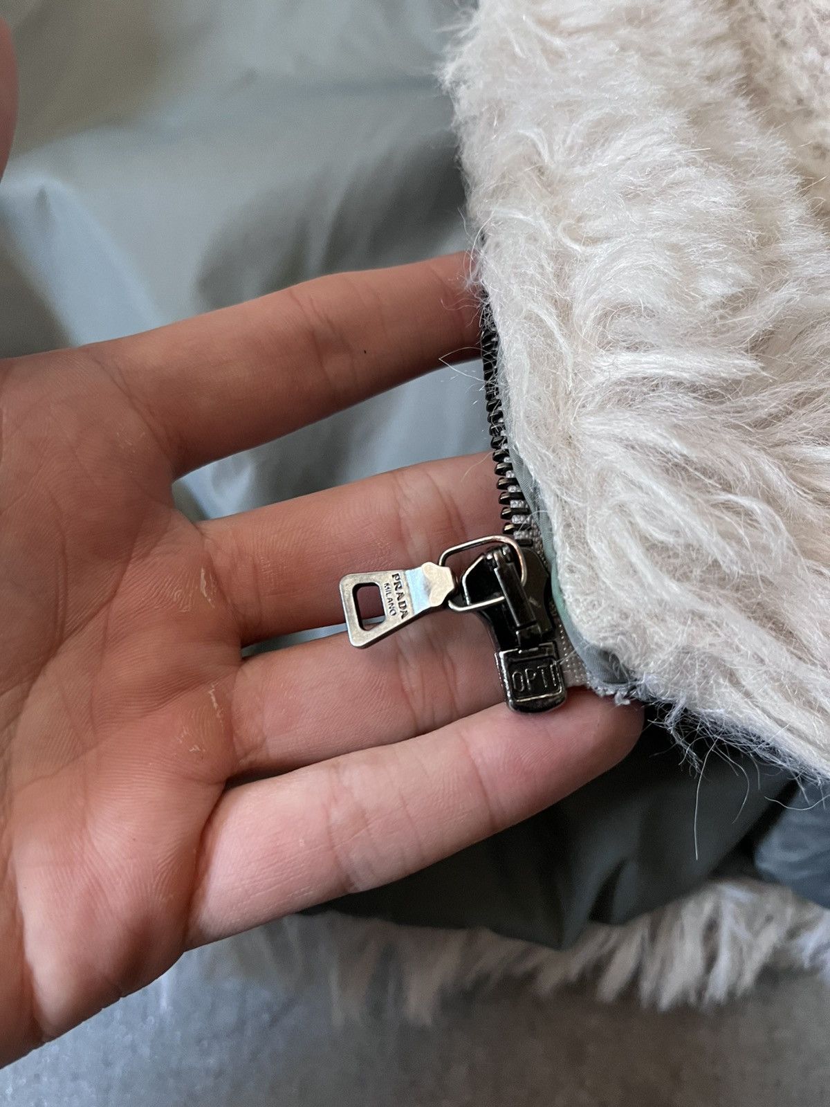 Prada Prada Alpaca Mohair fur jacket white very rare Size XL / US 12-14 / IT 48-50 - 13 Thumbnail