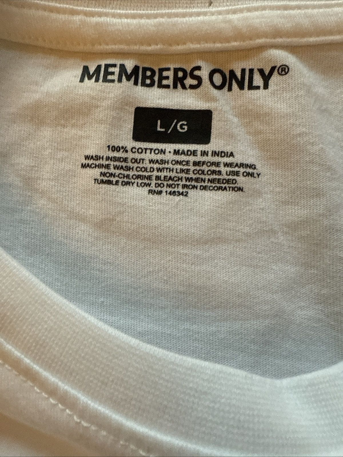 Members Only Members Only Mushroom Embroidery Graphic Tee White Size L Size US L / EU 52-54 / 3 - 4 Thumbnail