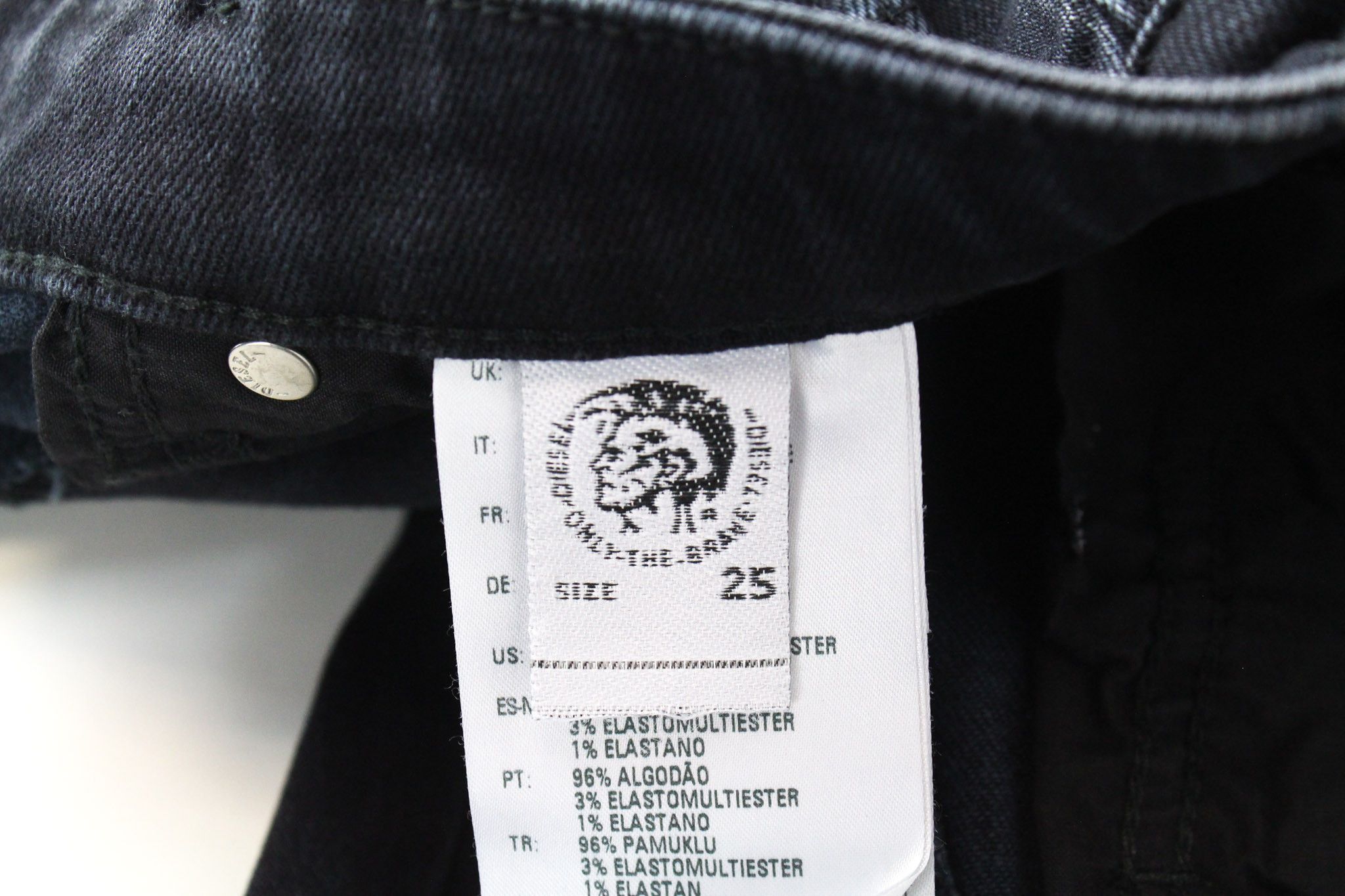 Diesel BABHILA 084NX W25/L30 Blue Stretch Jeans 70393 Size 25" / US 0 / IT 36 - 7 Thumbnail