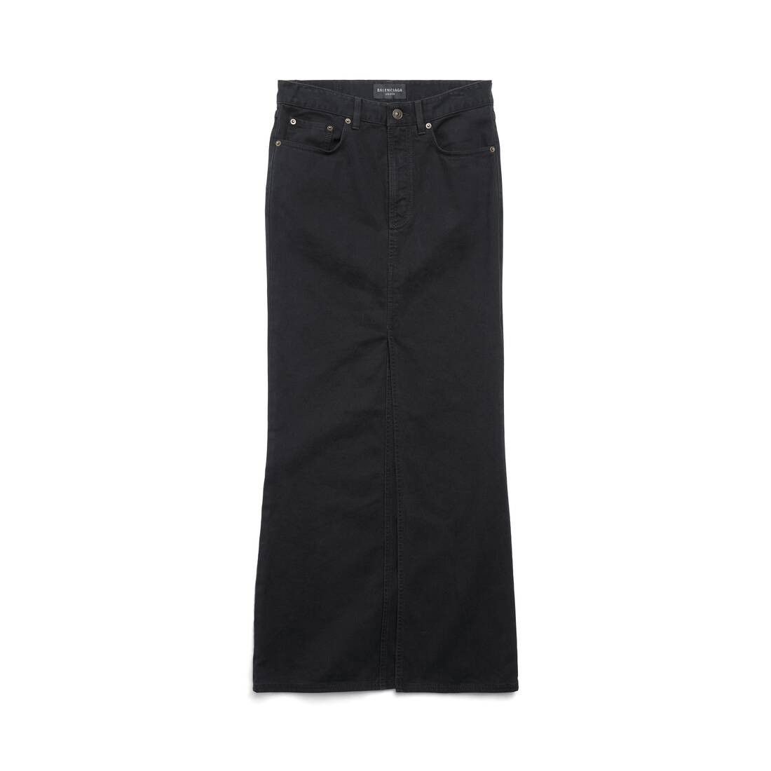 oc11z0825 Maxi Skirt in Black